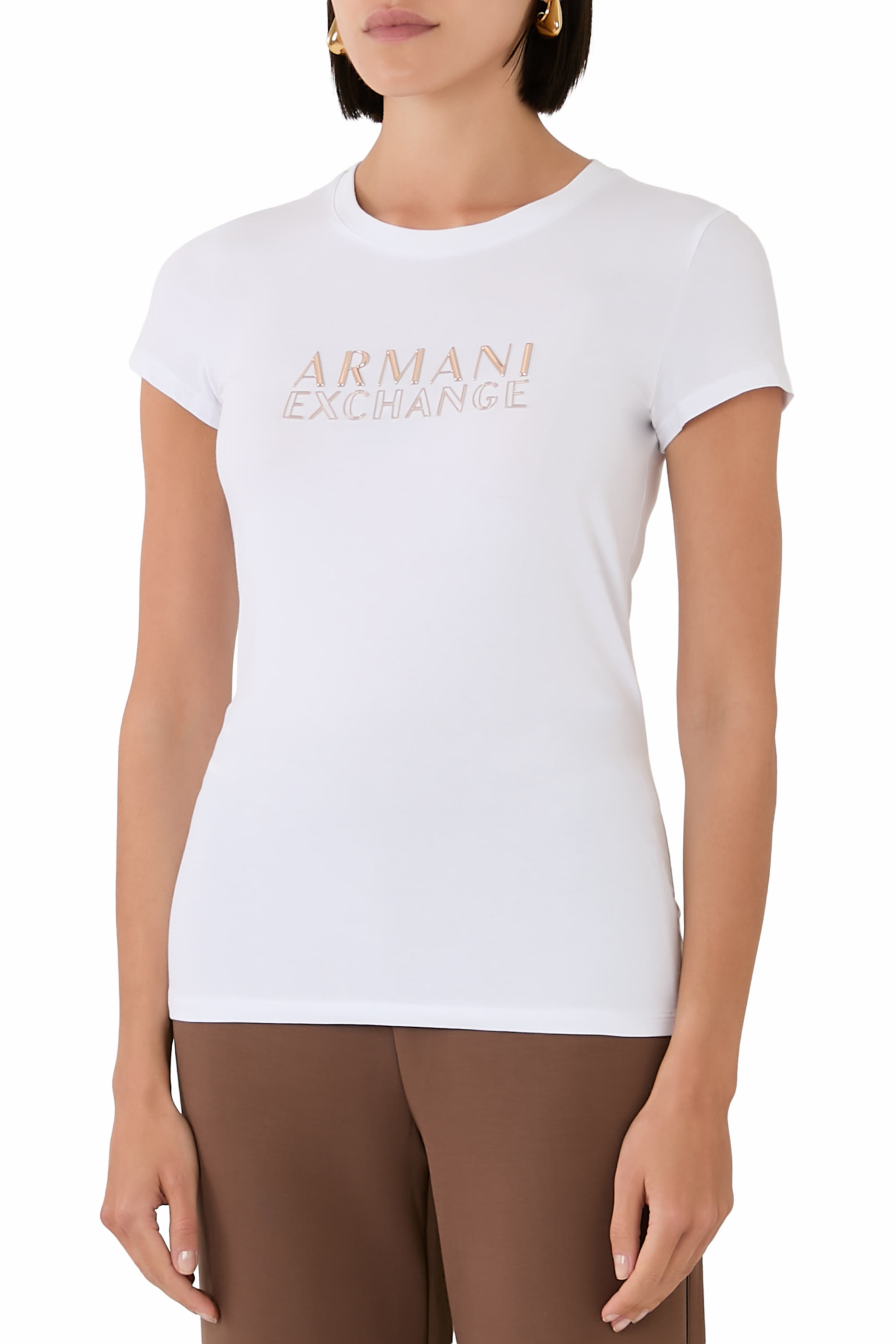  تيشيرت سالين دي جيرو بقصة ضيقة وشعار الماركة