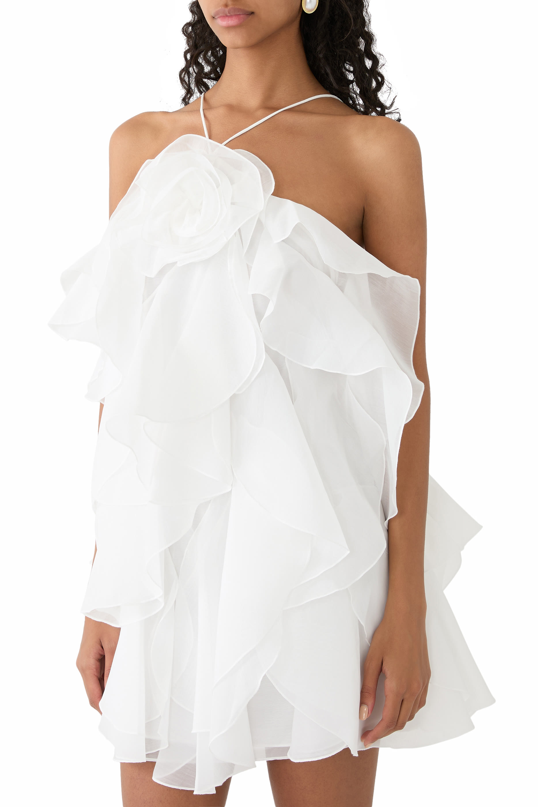 فستان باندوريا قصير بطيات