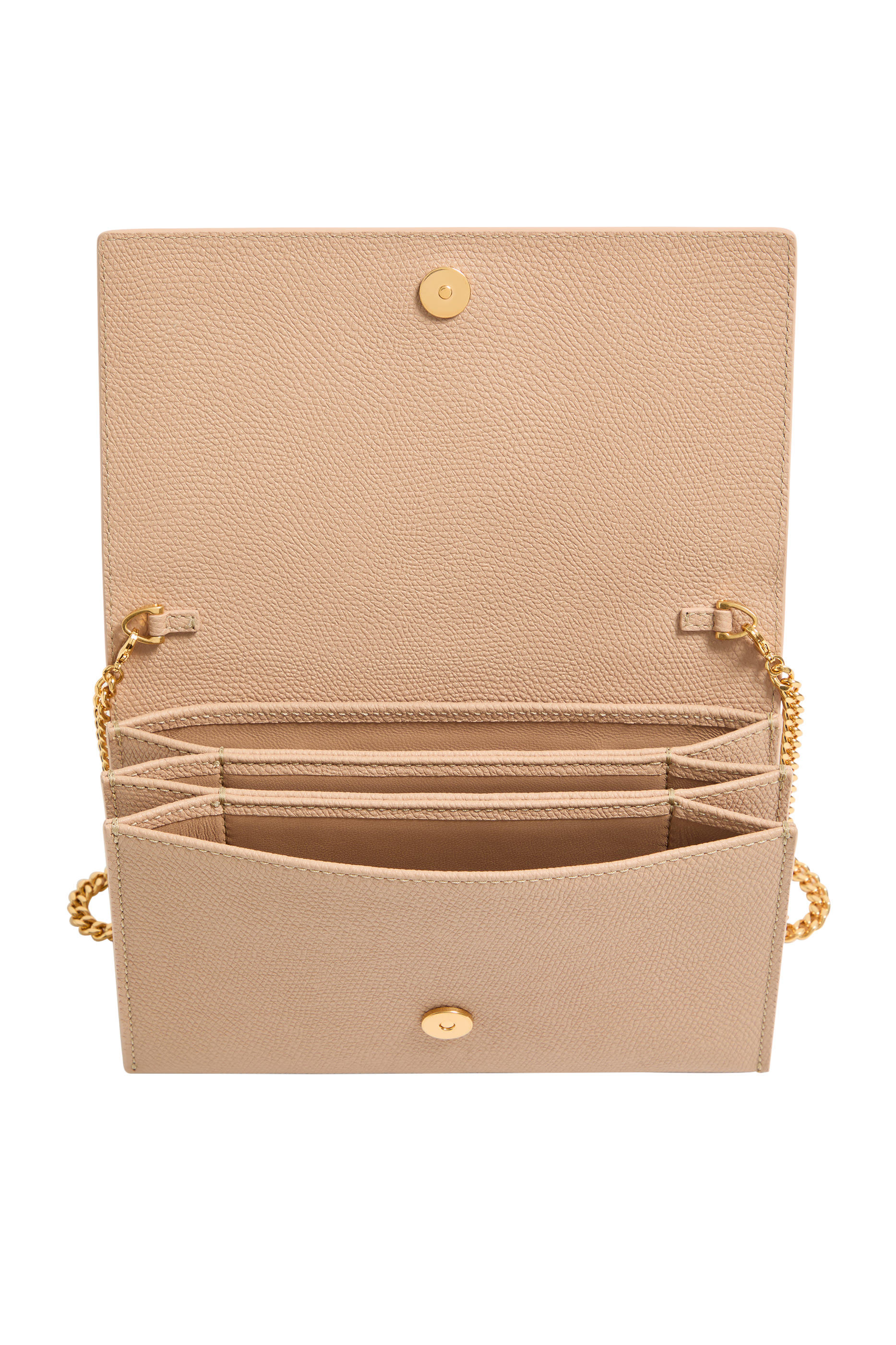 محفظة بحمالة سلسلة مزينة بشعار الماركة