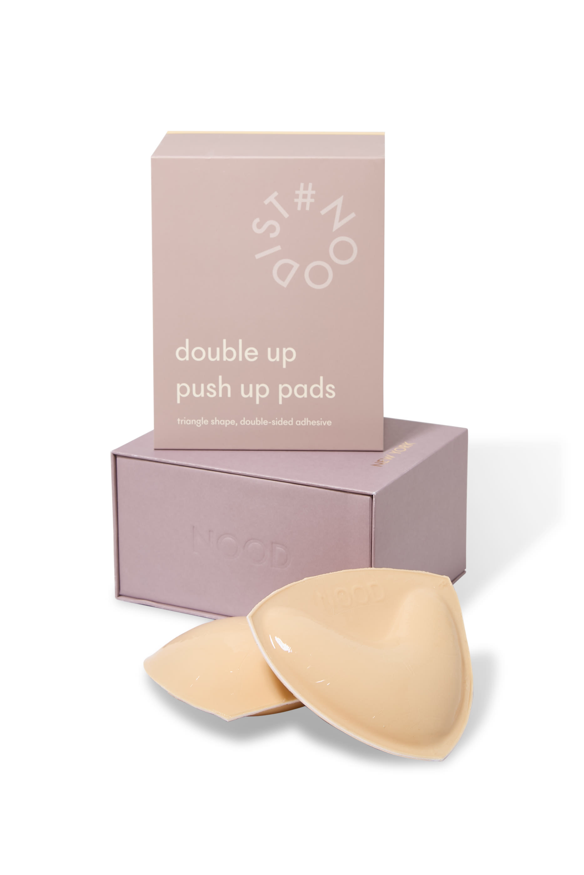 وسادات لاصقة مزدوجة الجوانب على شكل مثلث لرفع الصدر