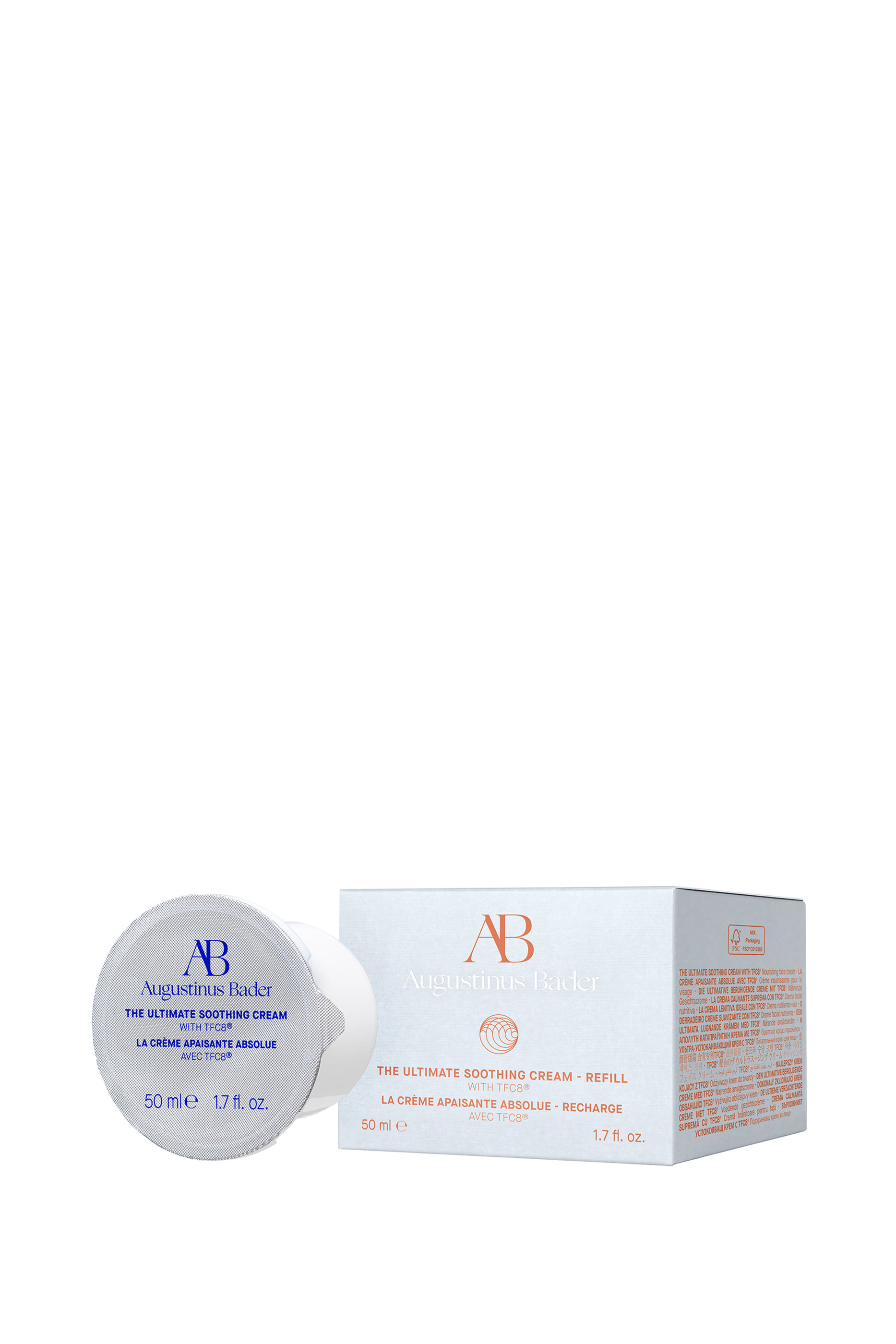 عبوة إعادة ملئ كريم مهدئ للبشرة