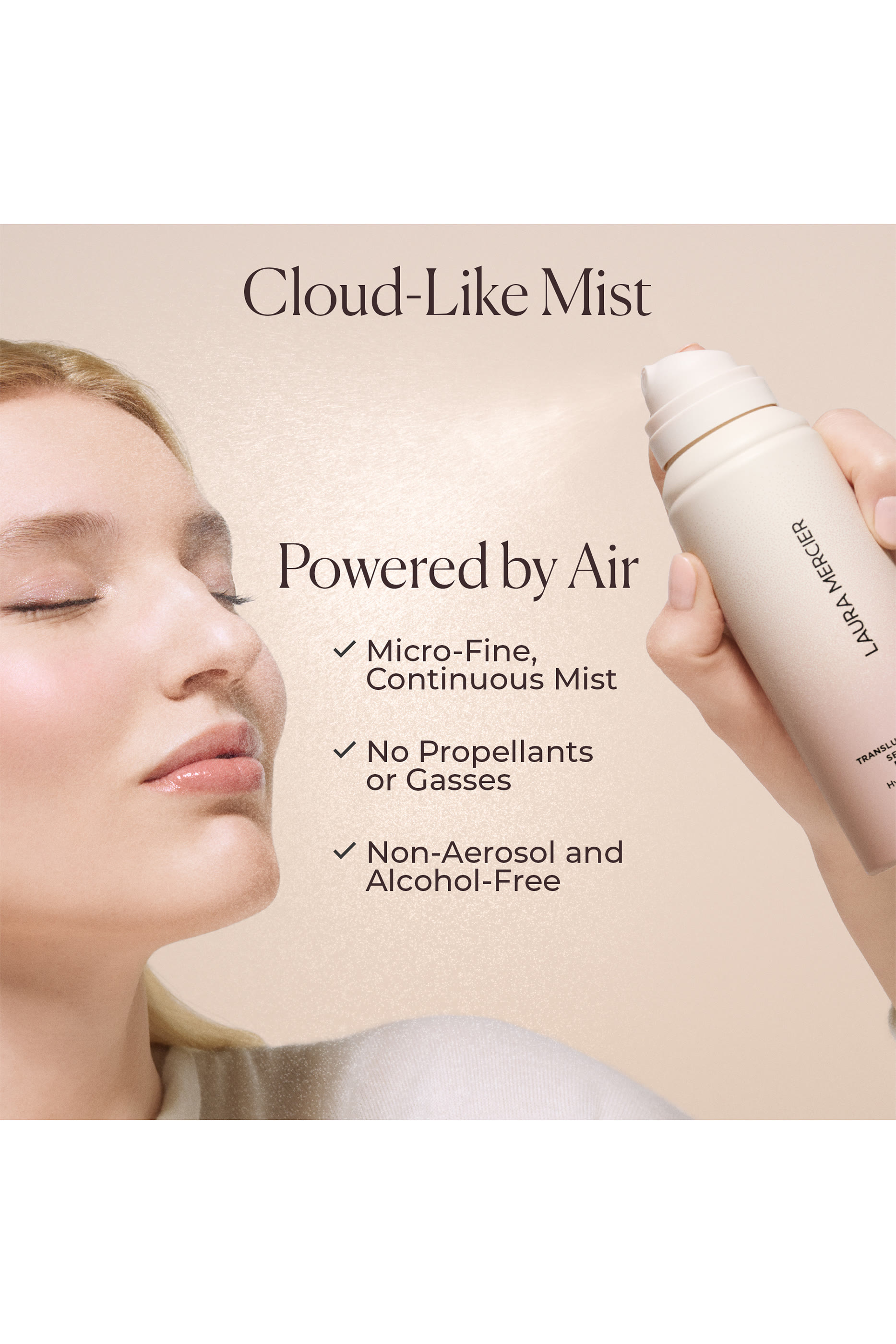 بخاخ الترا بلور مثبت مكياج مرطب شفاف 