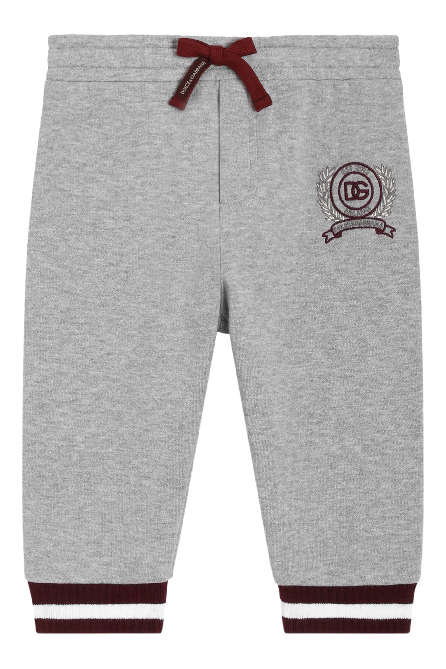 بنطال مطرز بشعار الماركة صوف للأطفال