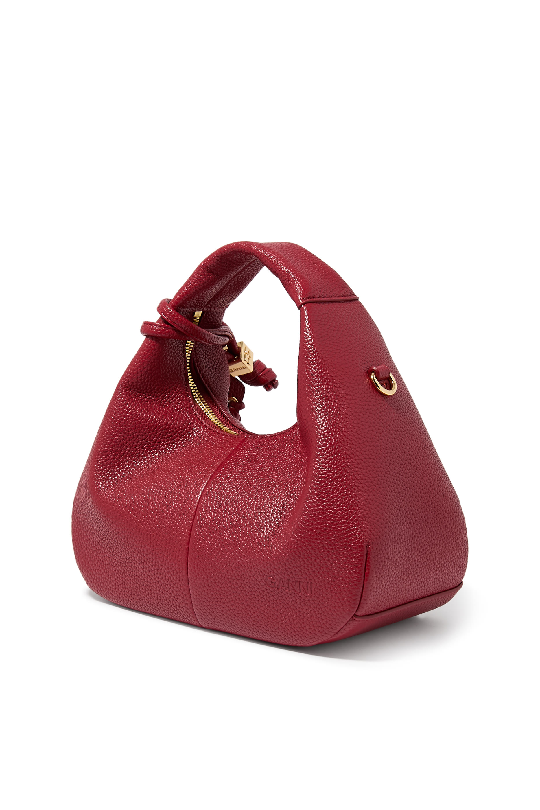 حقيبة هوبو صغيرة بارزة الملمس