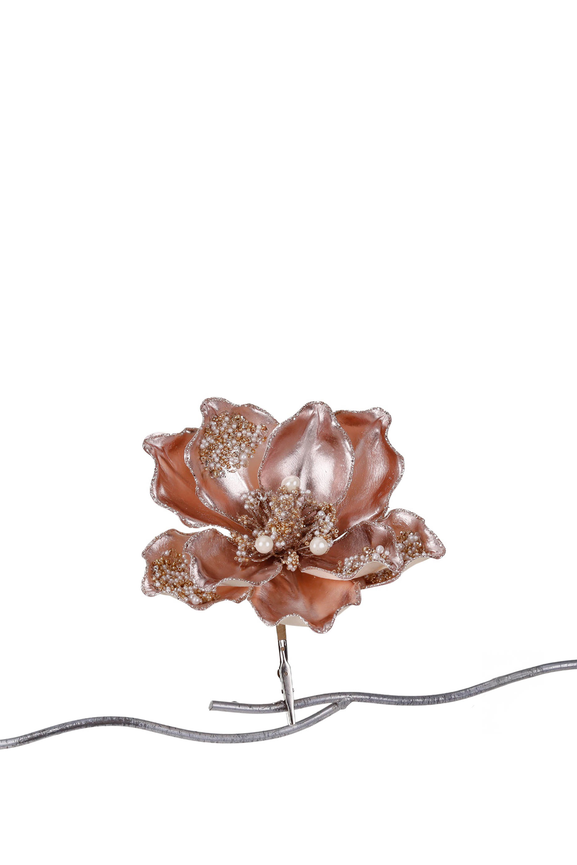 زينة بتصميم زهرة ماغنوليا على مشبك