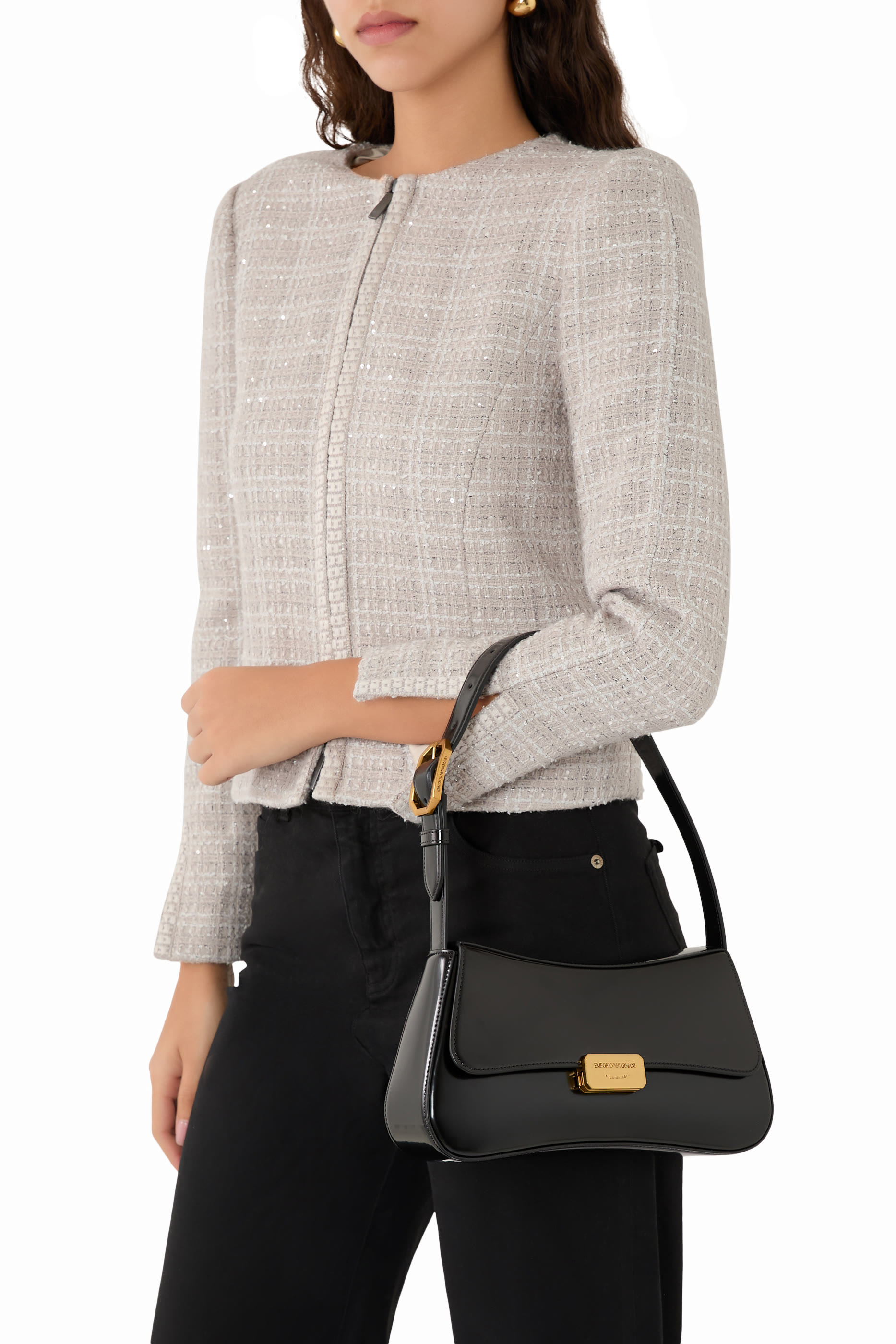 حقيبة كتف بلون باهت