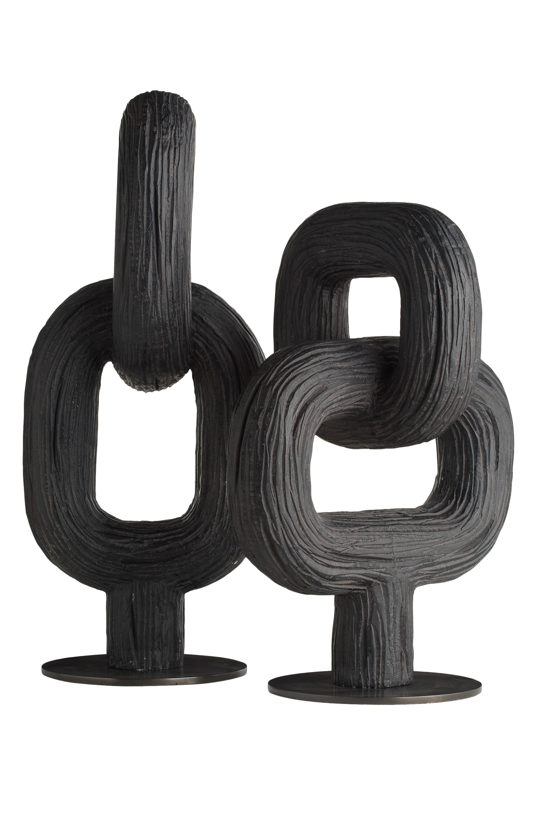 طقم قطع ديكور منحوتة ميريت، قطعتين