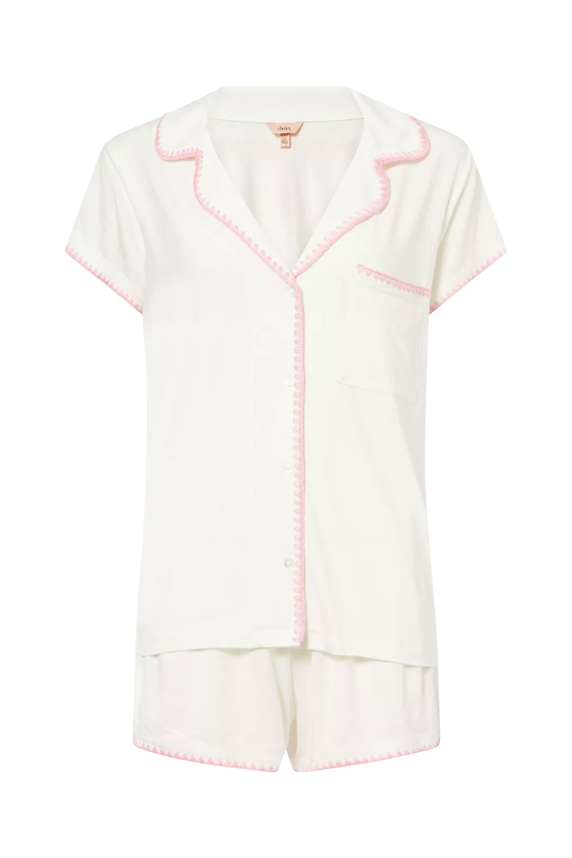 طقم بيجامة فريدا بشورت قصير قماش تينسيل مودال