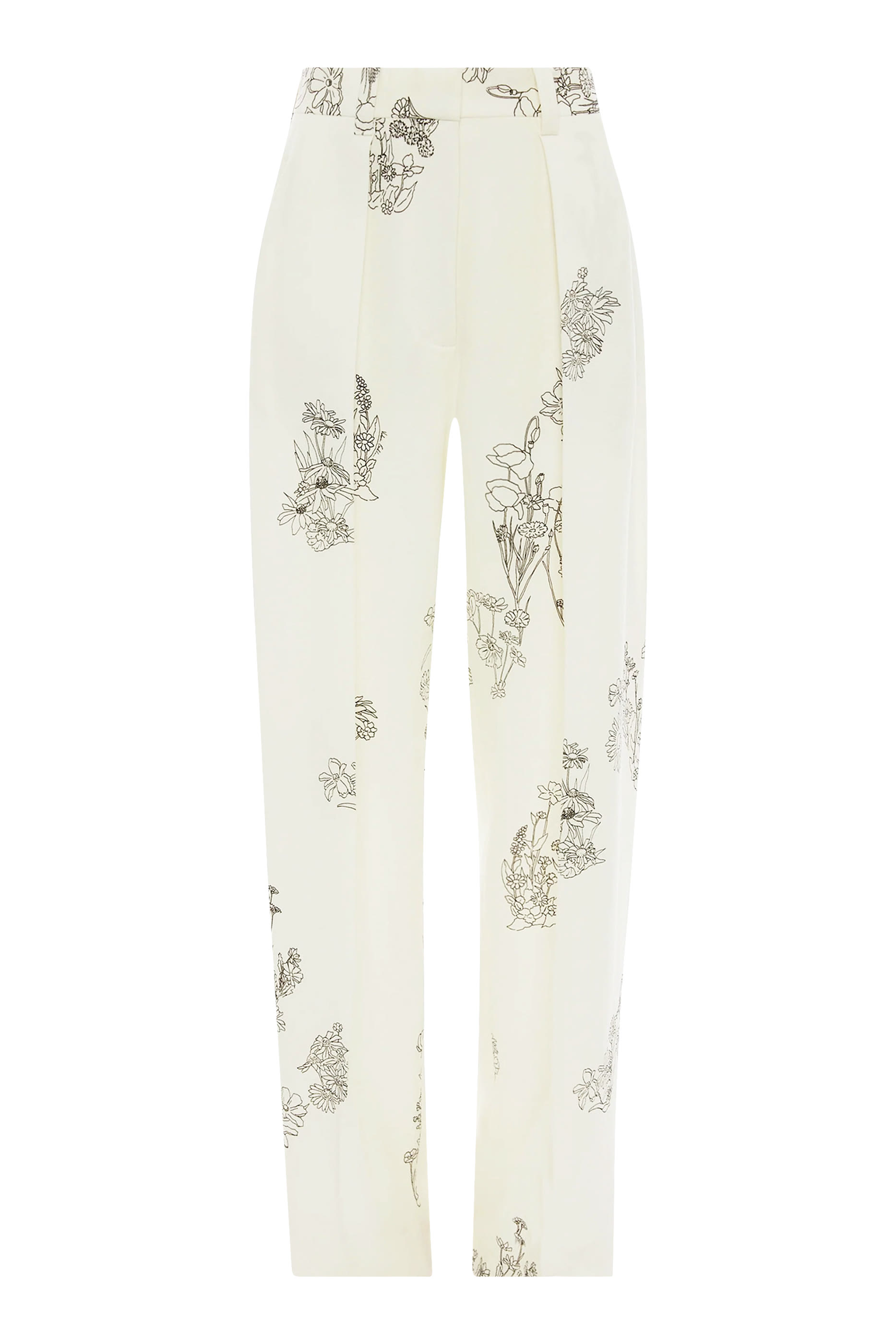 بنطال بقصة ساق واسعة