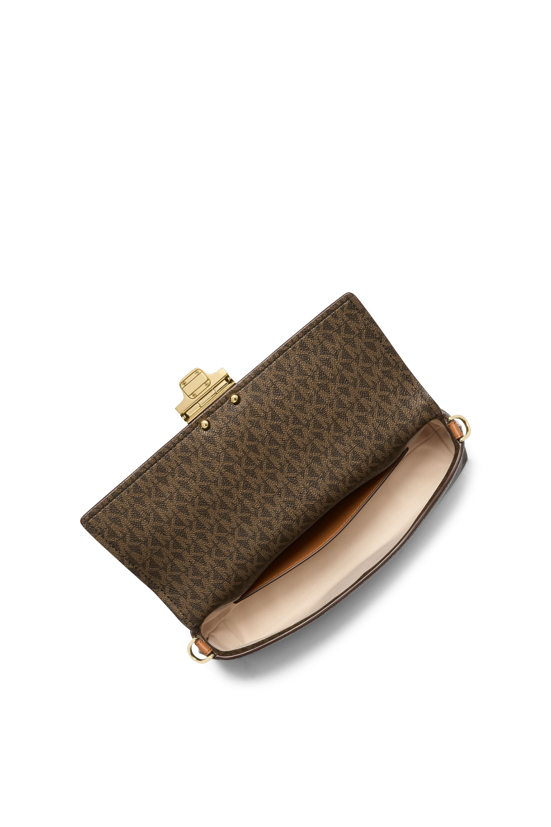 حقيبة كتف آدي متوسطة قابلة للتعديل مزينة بشعار الماركة