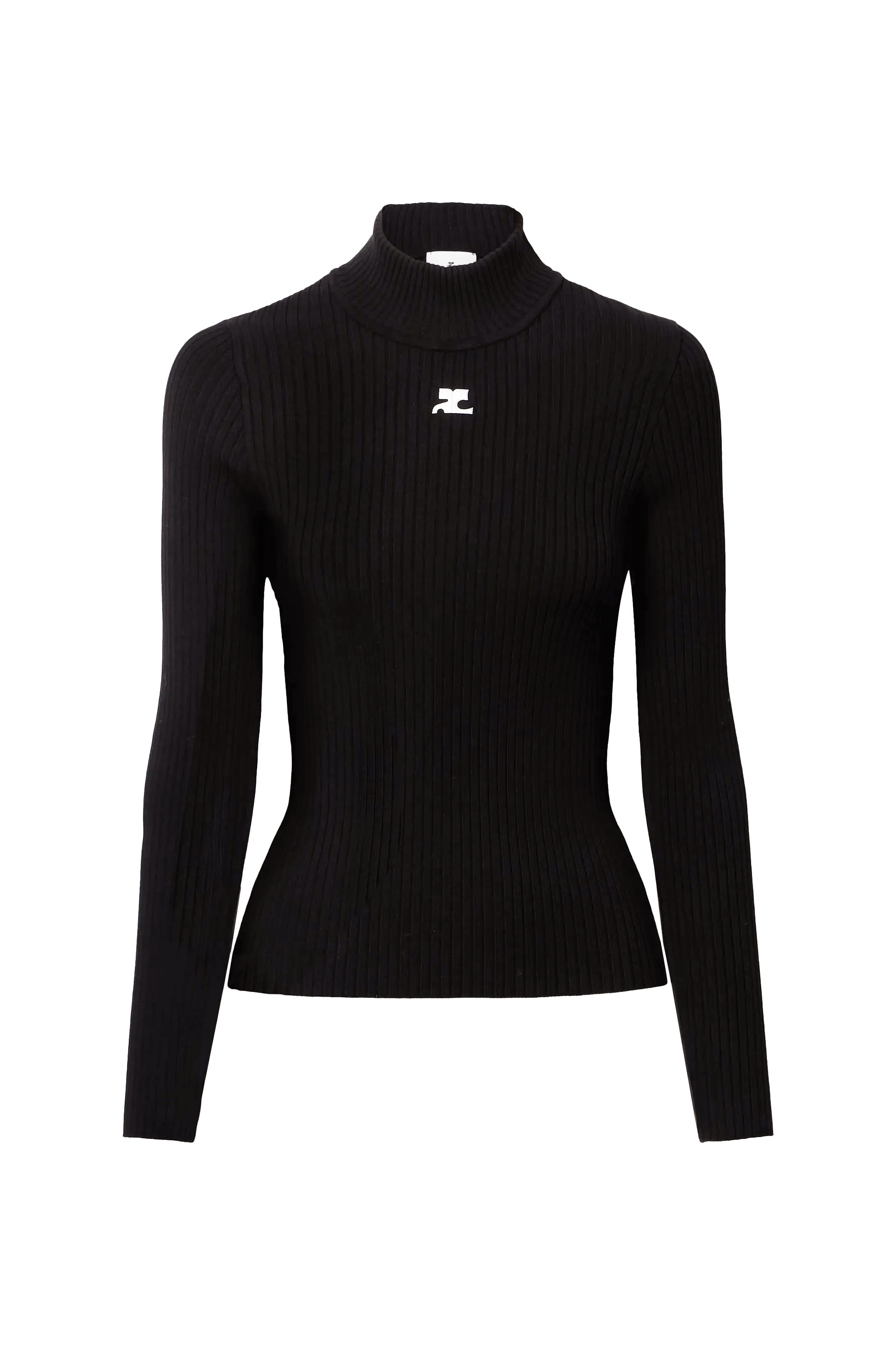 كنزة ريديشن بياقة عالية نسيج مضلع