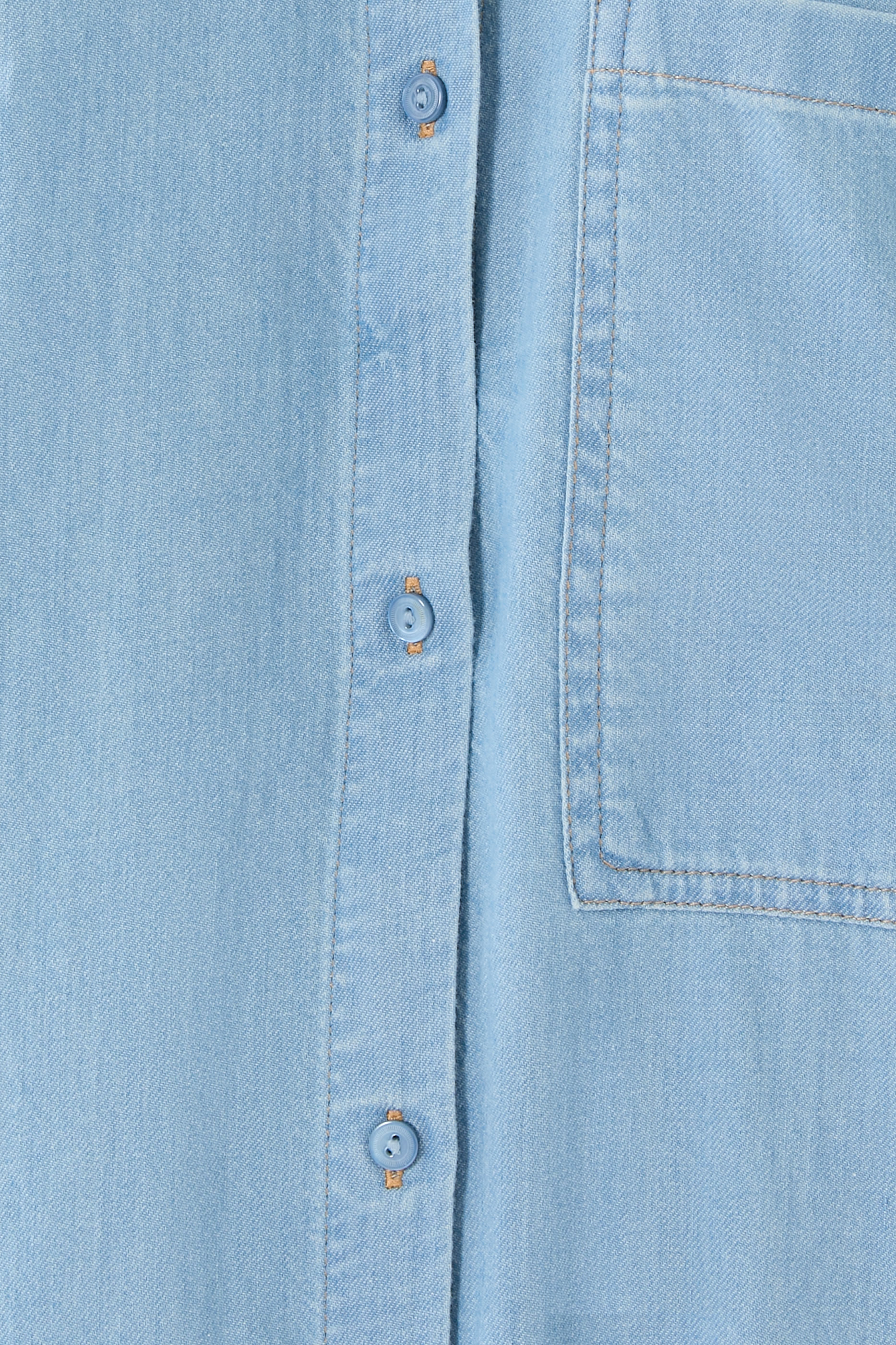 فستان بنمط قميص بقصة مريحة قطن عضوي تويل