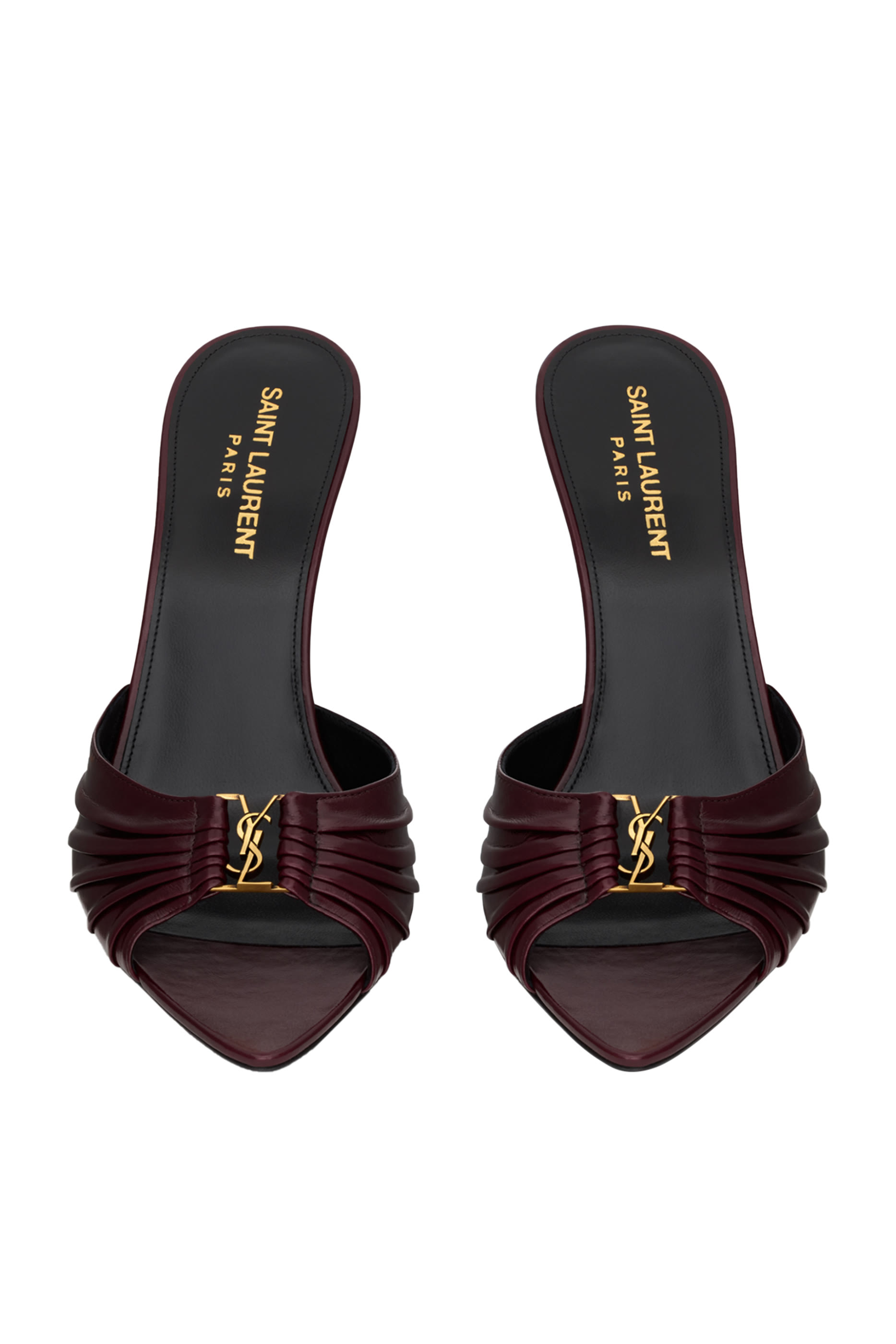 حذاء بابيلون 90 مفتوح من الخلف جلد ناعم