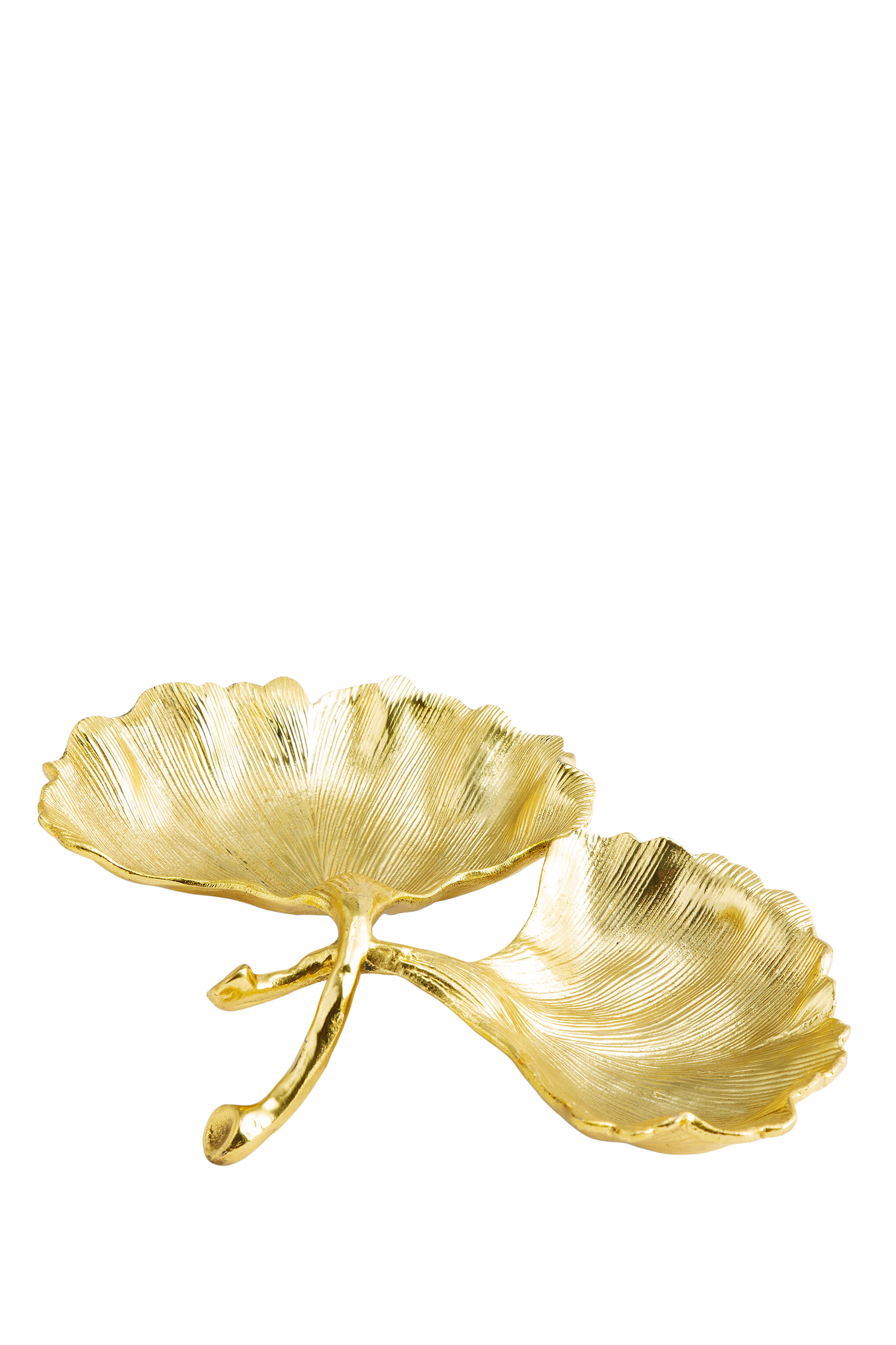 طبق نيو ليفز بقسمين بتصميم أوراق جنكة