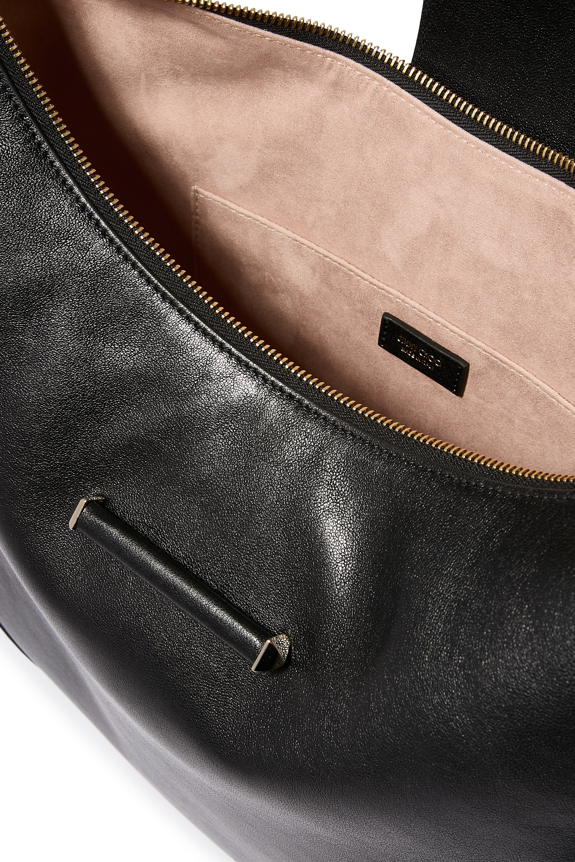 حقيبة هوبو بحلية بتصميم عمود