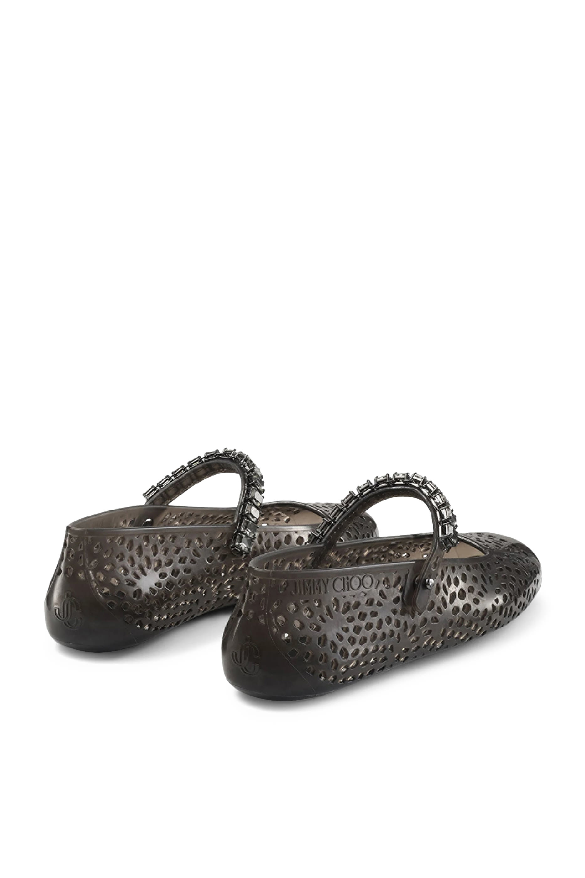 حذاء بالرينا جيلي بنعل مسطح مرصع بكريستال