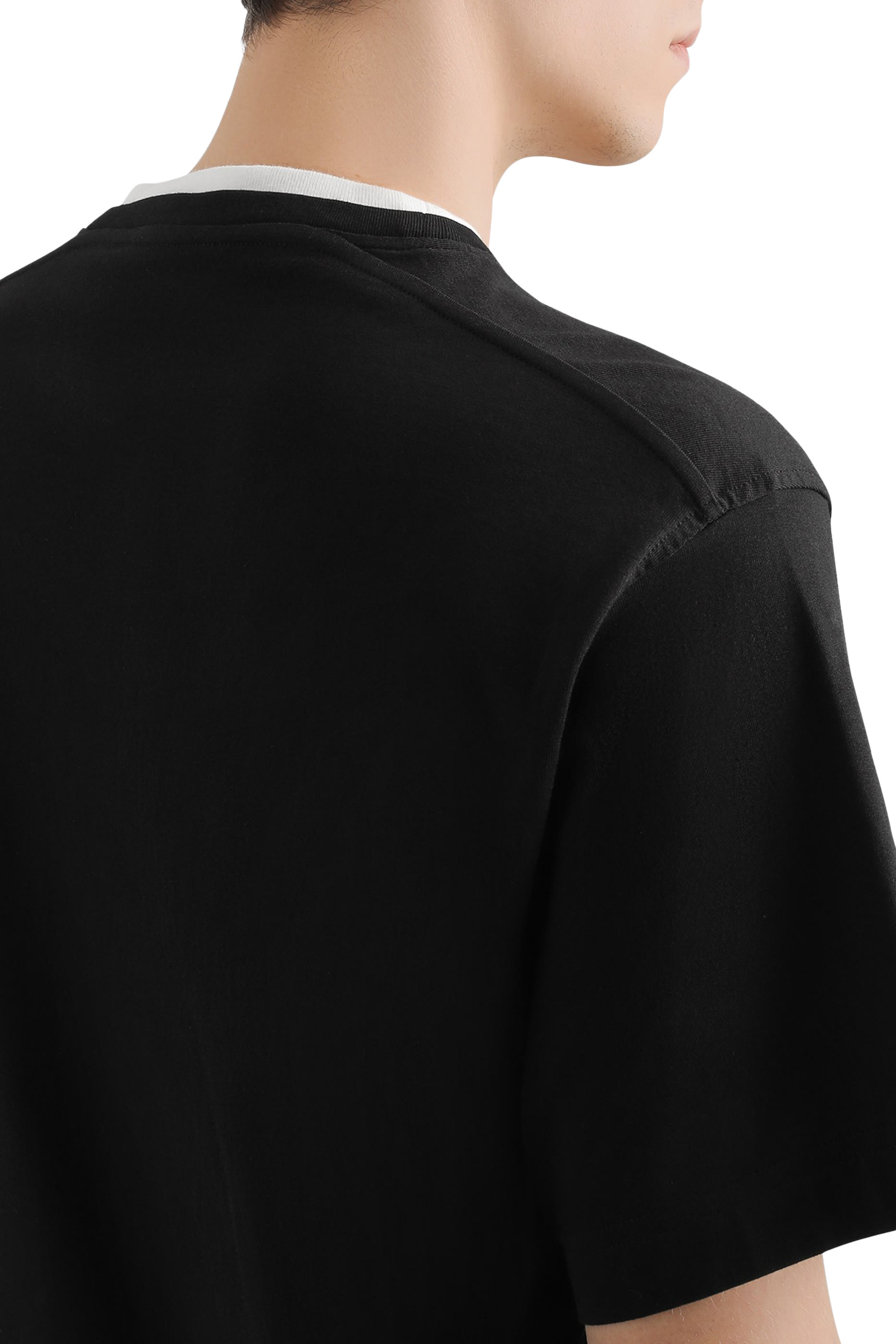 تيشيرت مطرز بشعار الماركة قطن