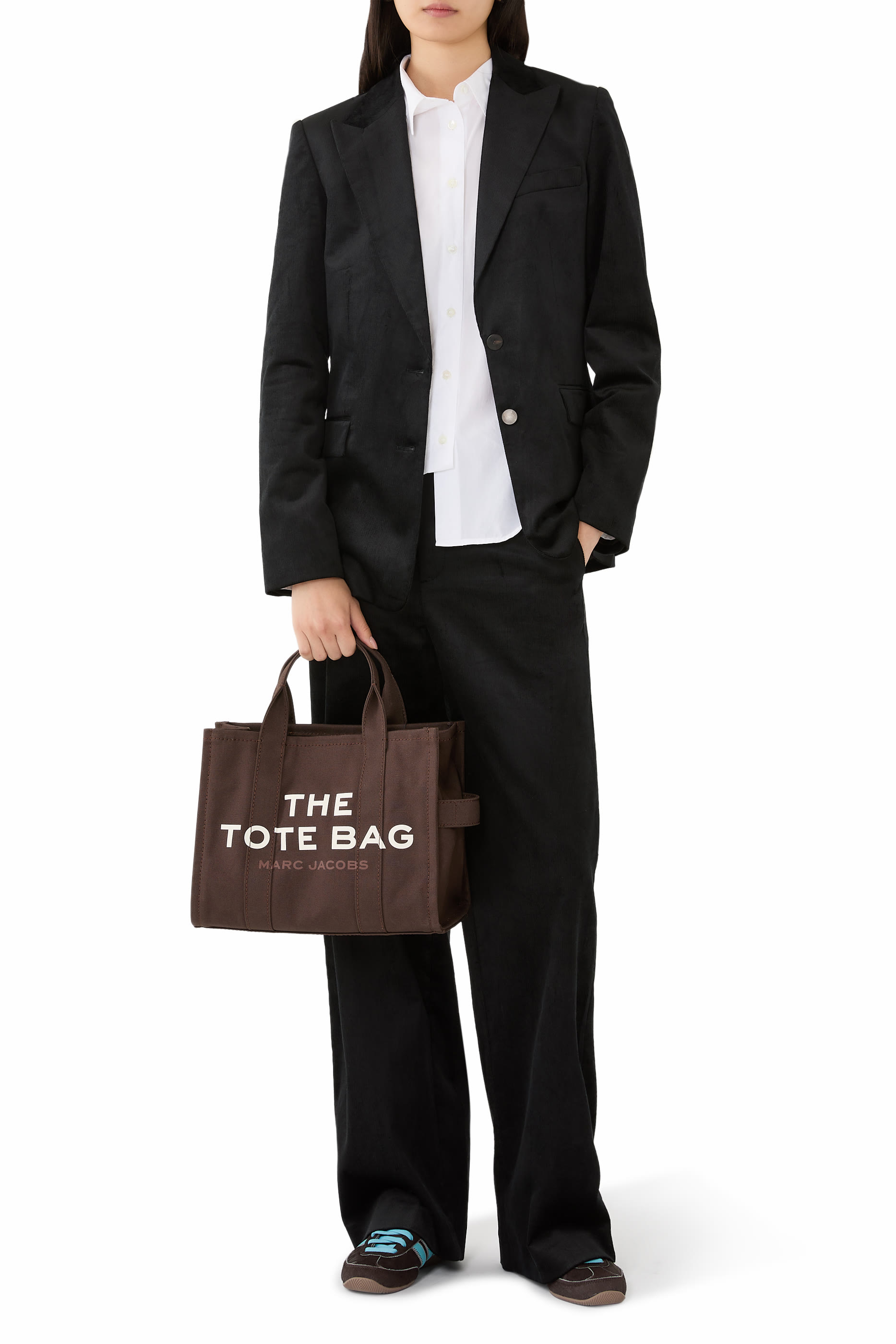 حقيبة يد متوسطة قماش قنب