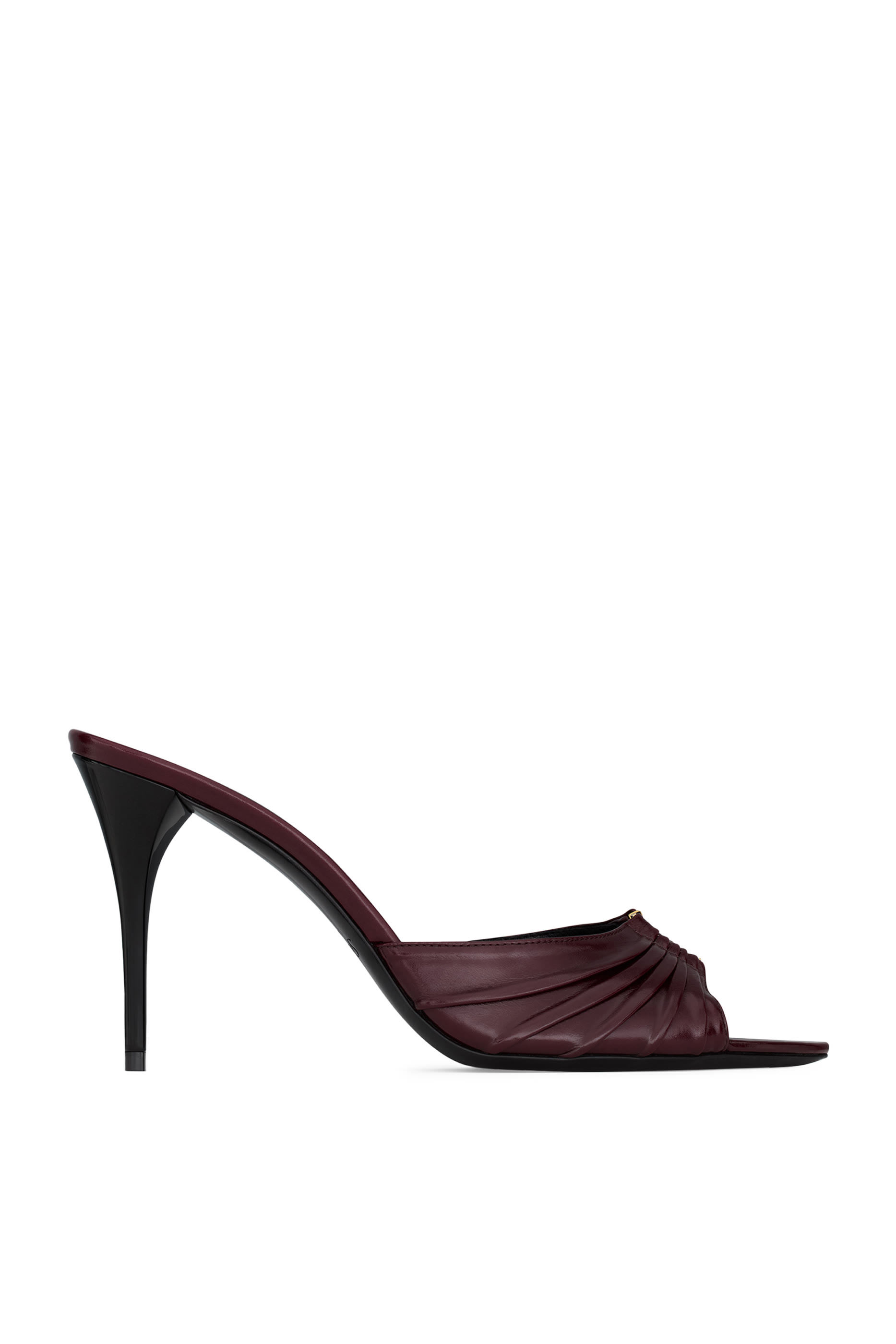 حذاء بابيلون 90 مفتوح من الخلف جلد ناعم