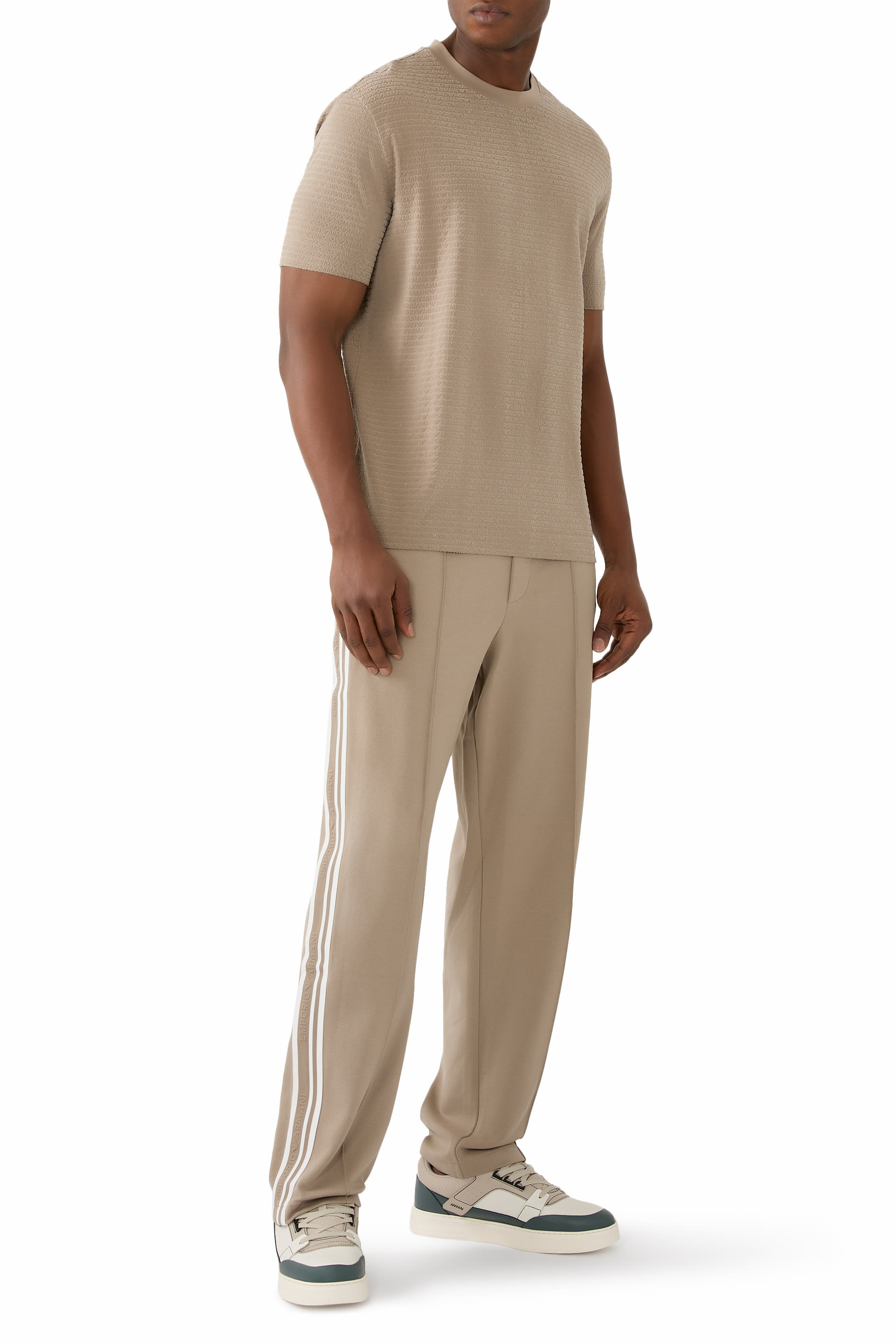 تيشيرت بشعار الماركة مزيج ليوسيل جيرسيه بشعار الماركة بالكامل