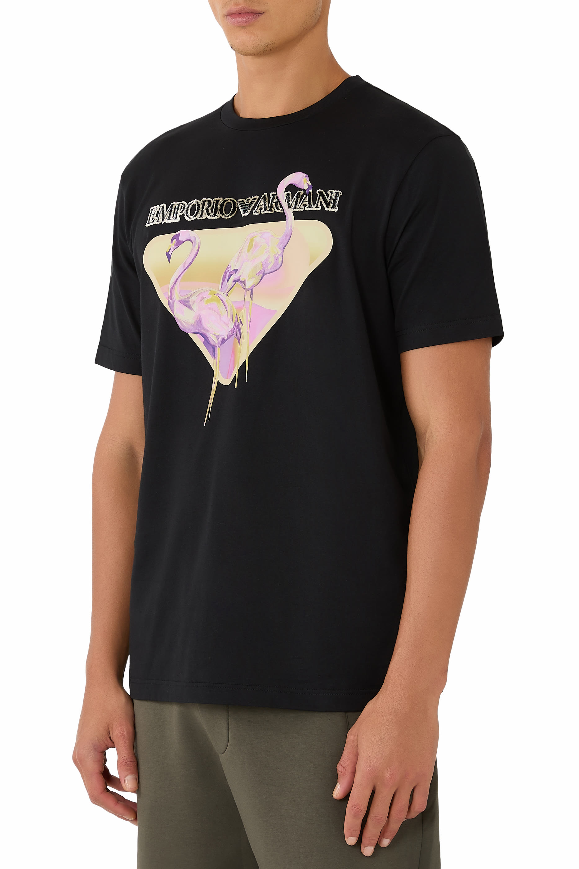 تيشيرت بنقشة غرافيكية جيرسيه