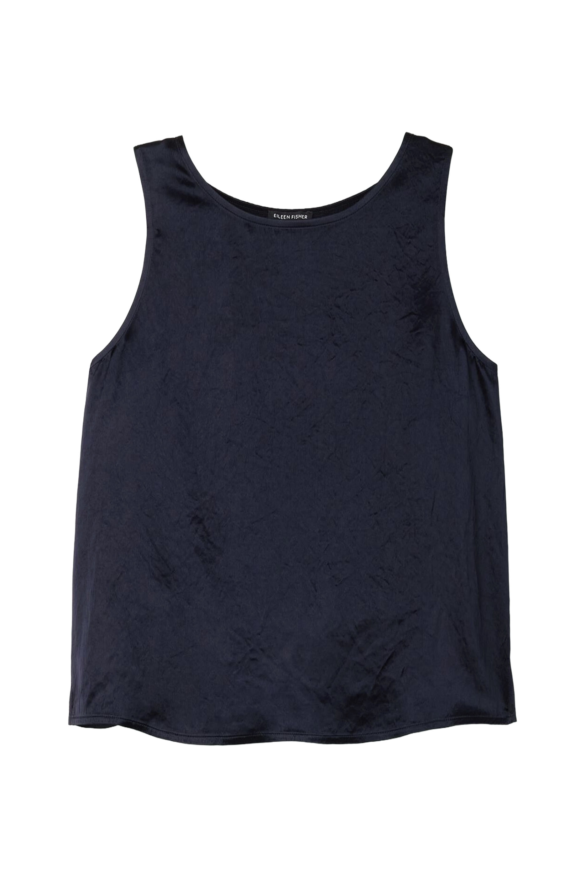 بلوزة بلا أكمام بياقة باليرينا ستان بارز الملمس 