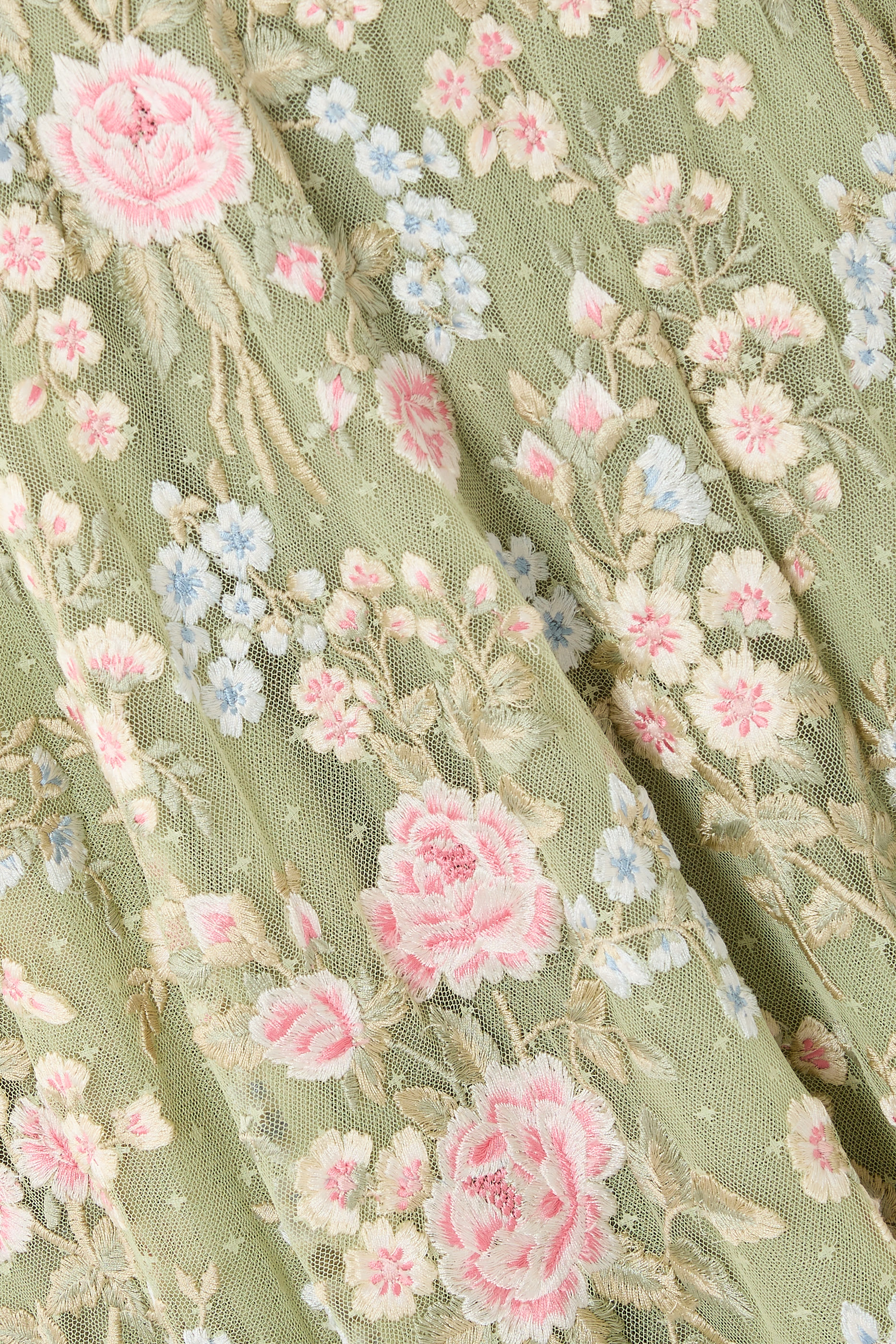 فستان سهرة أنطوانيتس بقصة بطول الكاحل وياقة مستديرة 