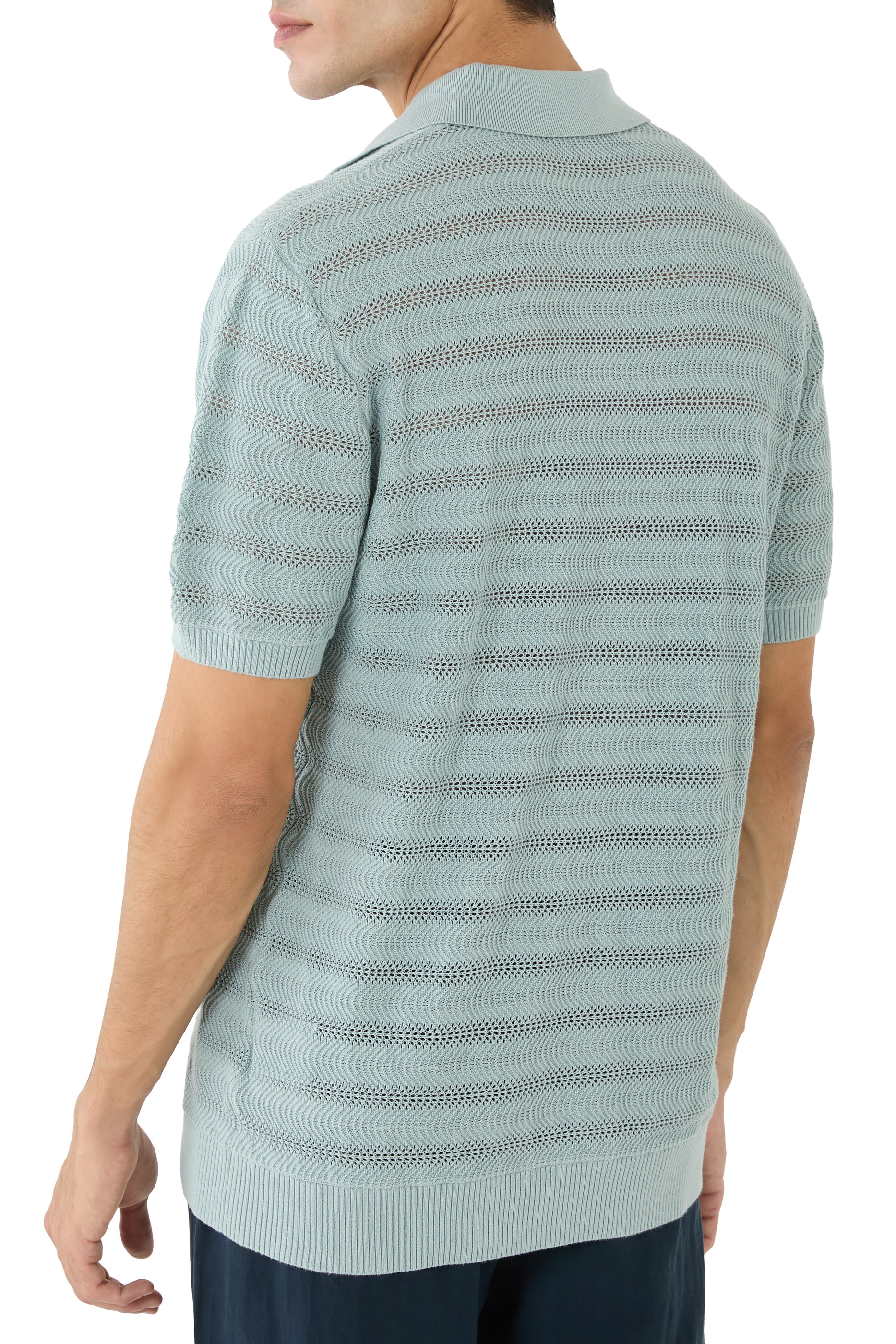 قميص بولو فيدال قطن وجاكار 