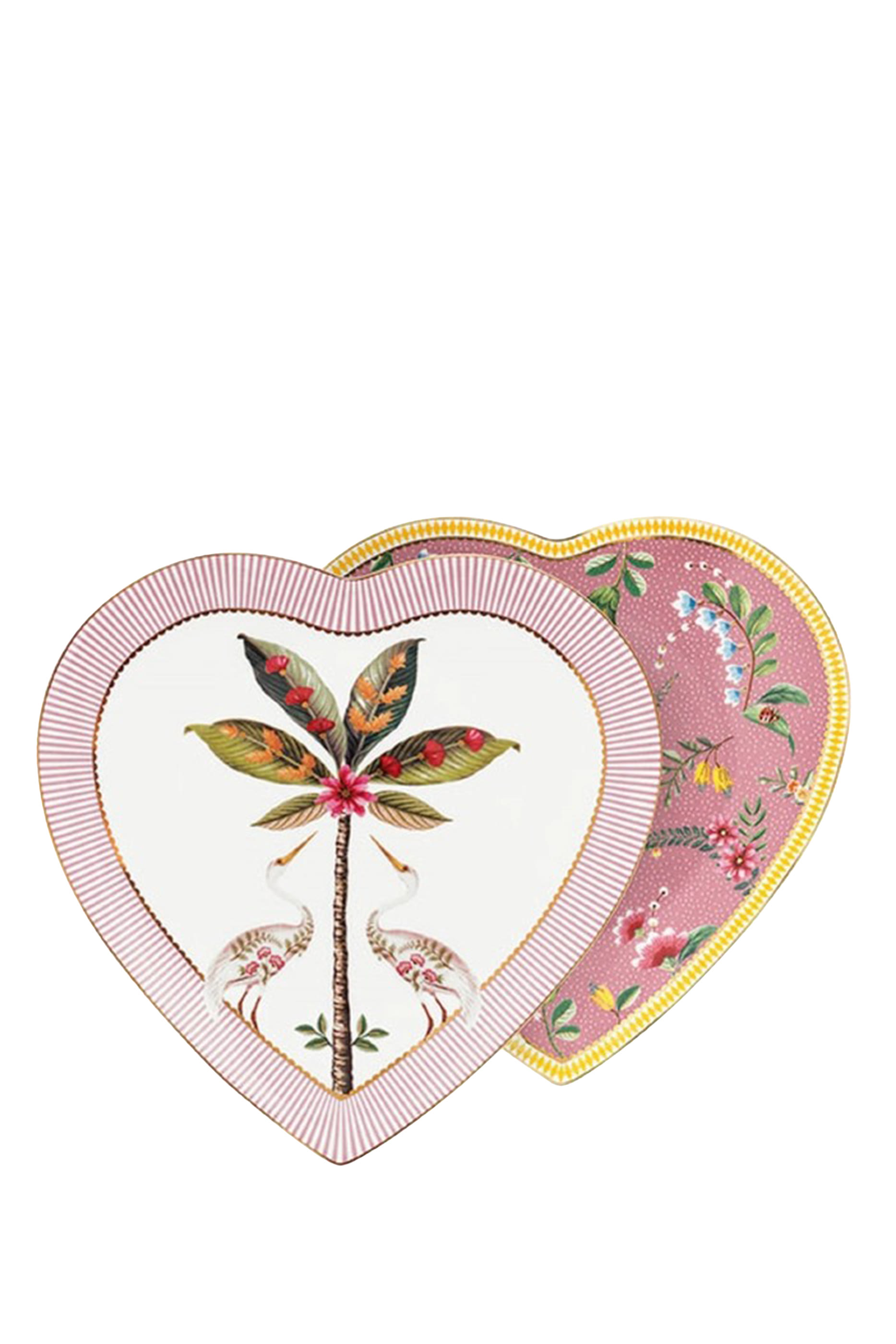 طقم أطباق لا ماجوريل بتصميم قلب