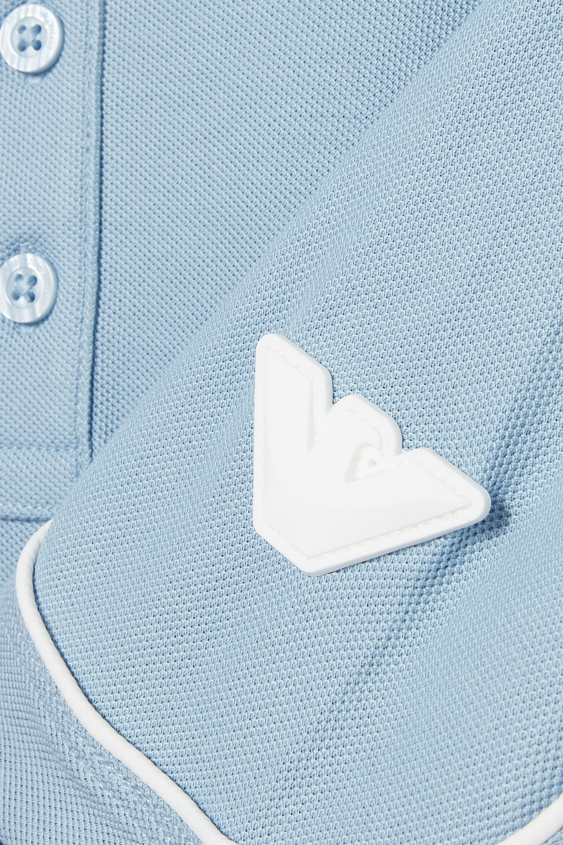 قميص بولو برقعة بشعار الماركة للأطفال