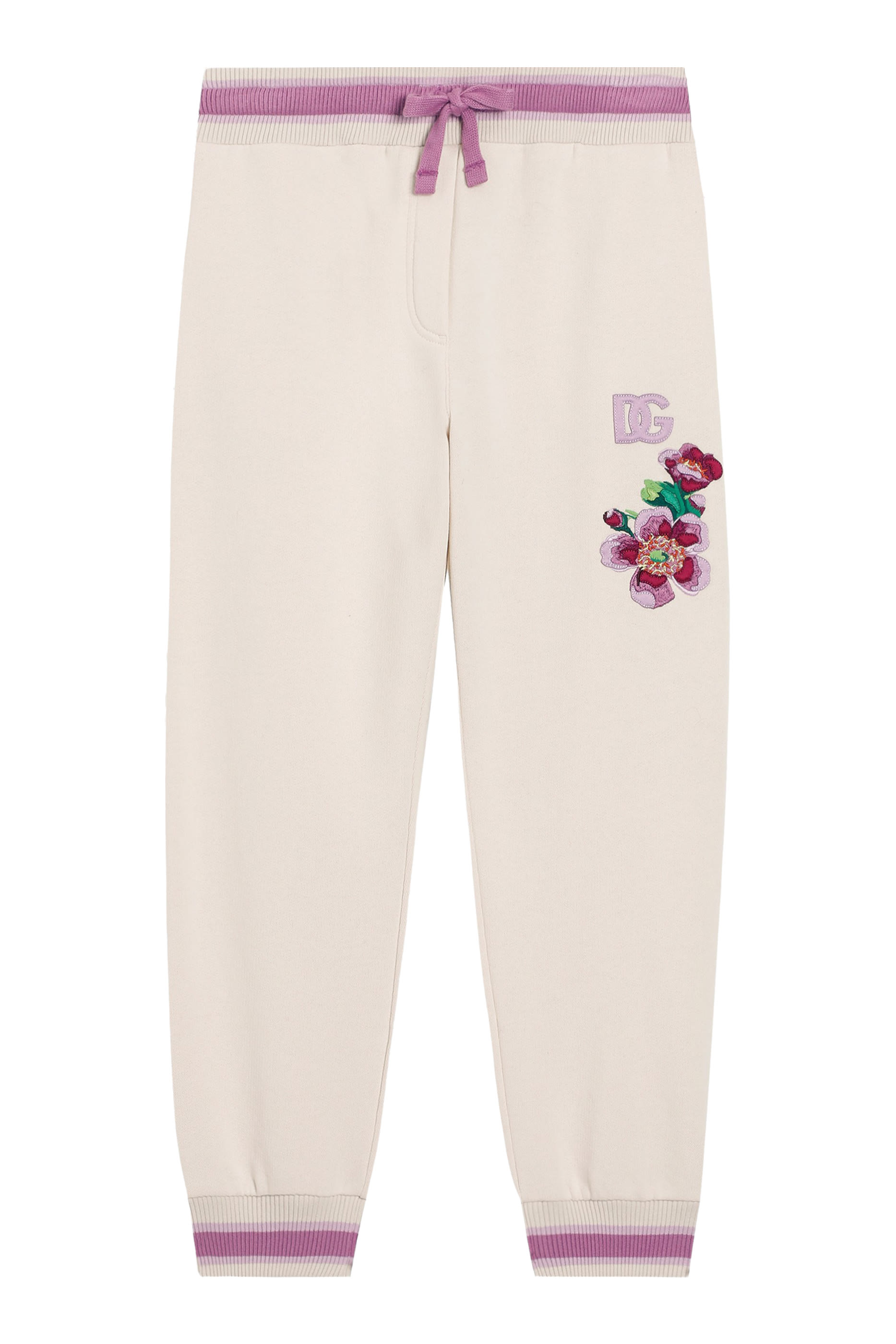 Kids DG Logo Floral Detailing Joggers