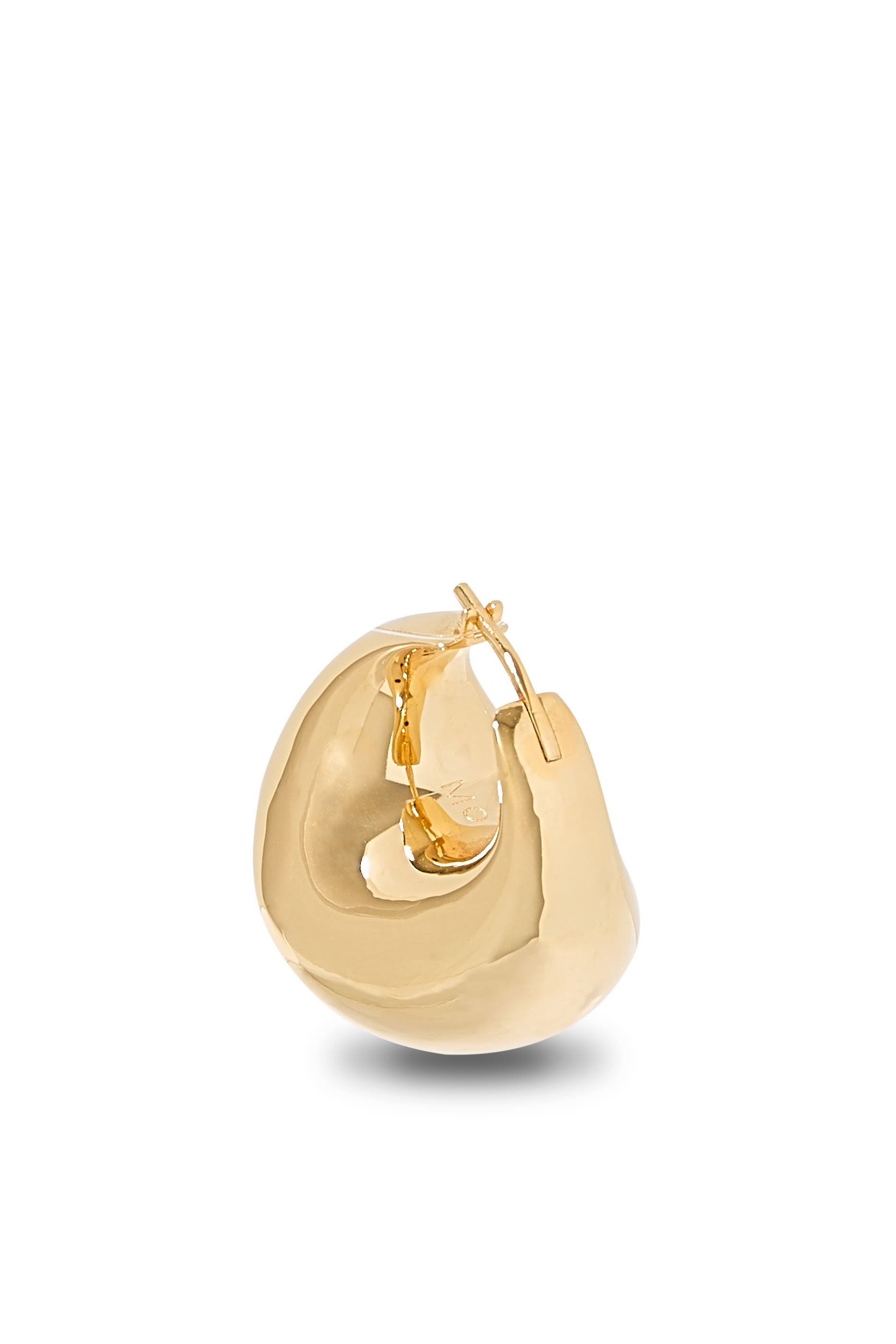 أقراط دائرية تشابي دون بتصميم منحوت متوسطة