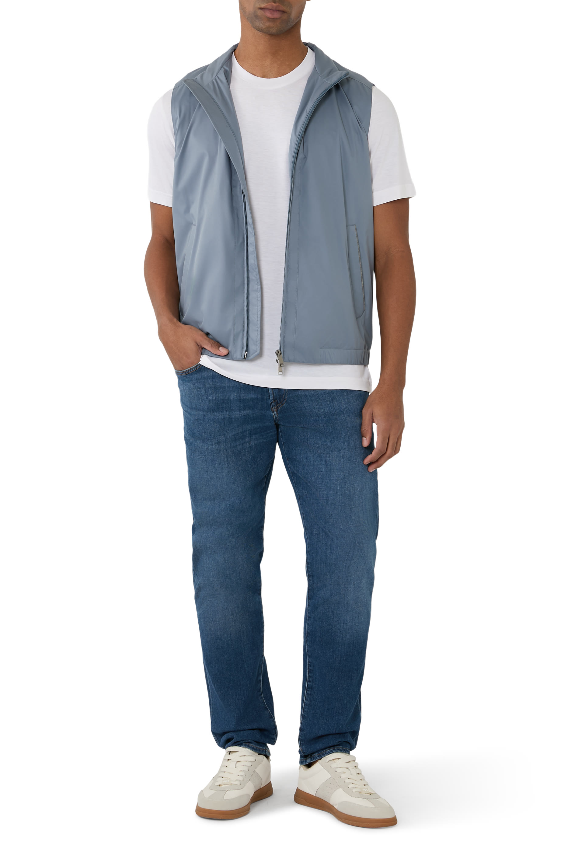 بنطال جينز لندن تروبيكال بقصة تضيق باتجاه الأسهل دنيم