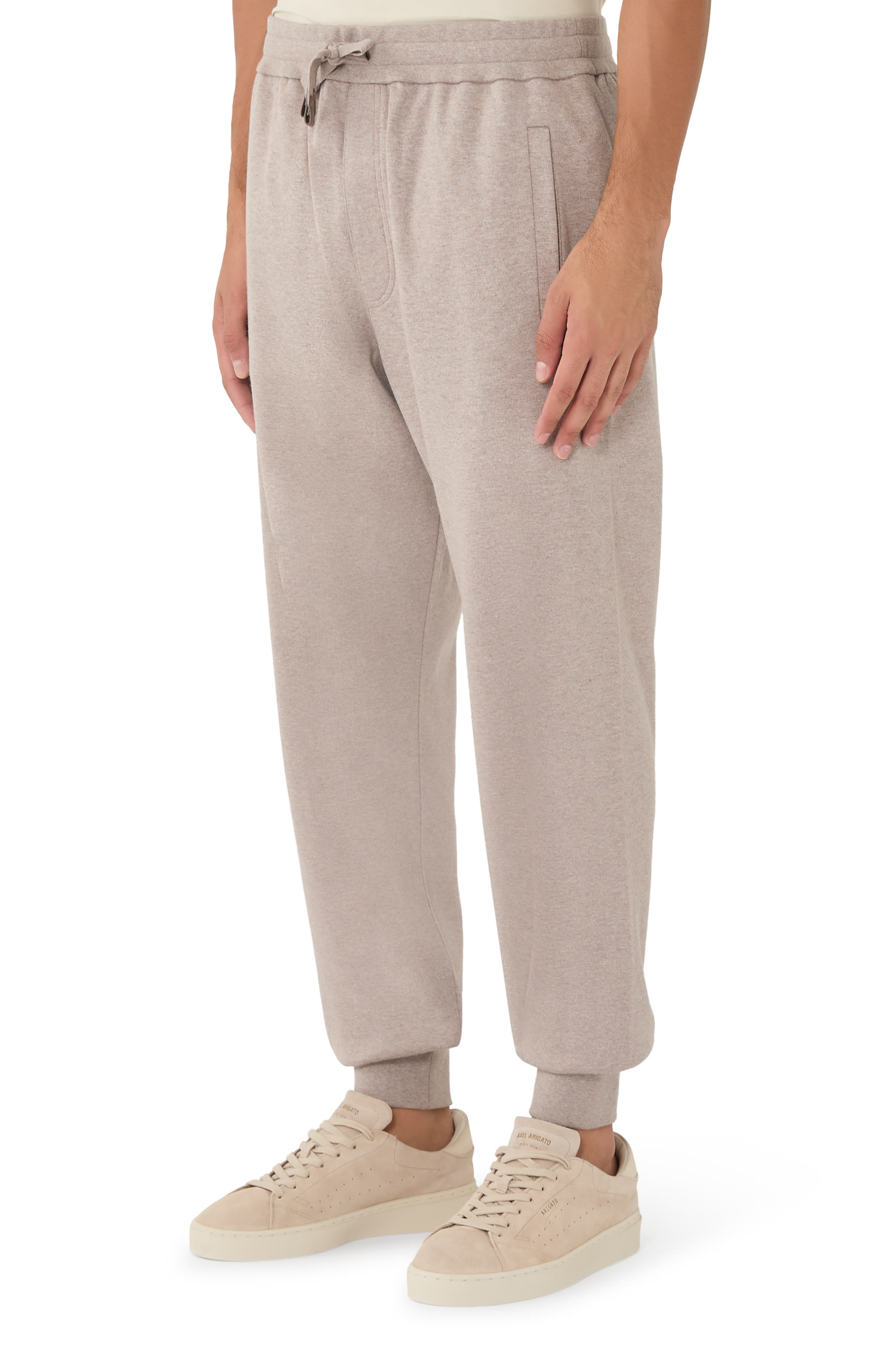 Stretch Cotton Piqu&eacute; Sweatpants