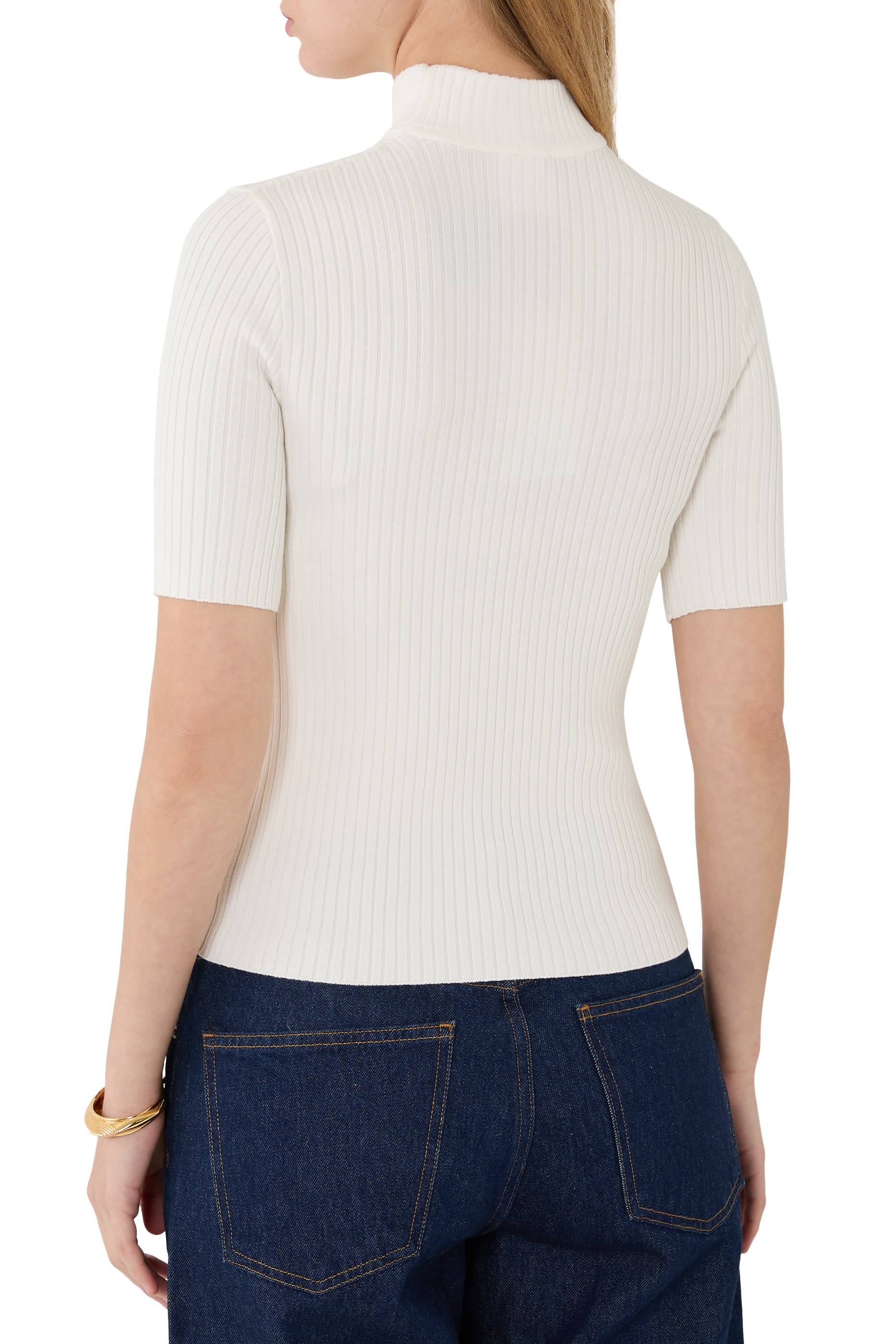 كنزة ري إيديشن نسيج مضلع