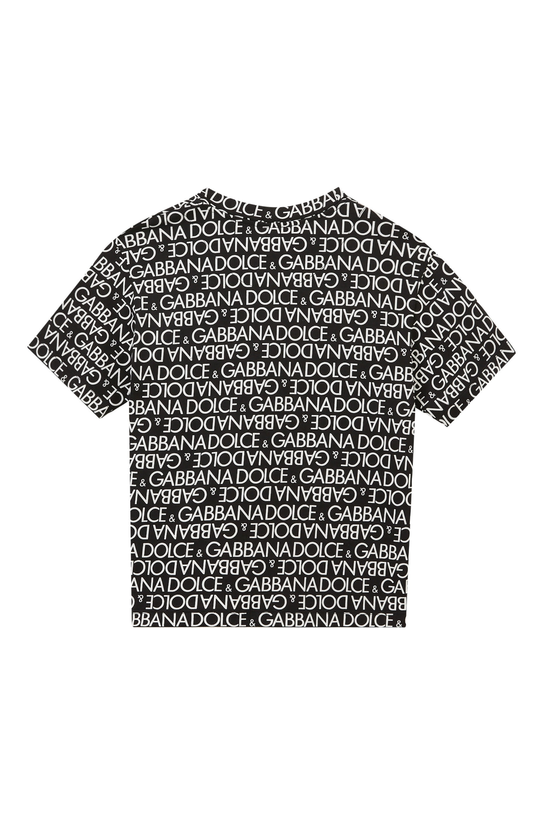 تيشيرت قطن بطبعات شعار الماركة للأطفال