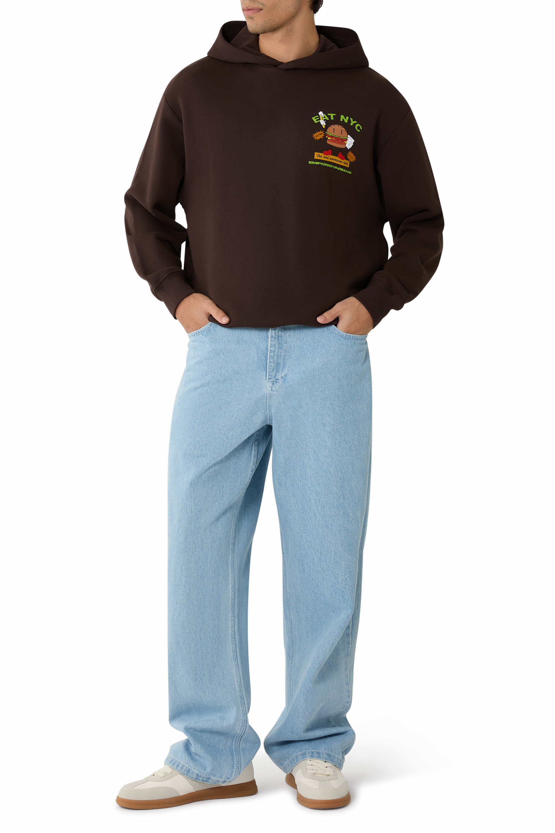 سويت شيرت مجموعة أي اس في نيويورك كابسول بغطاء للرأس مزين بطبعة إيت أن واي سي