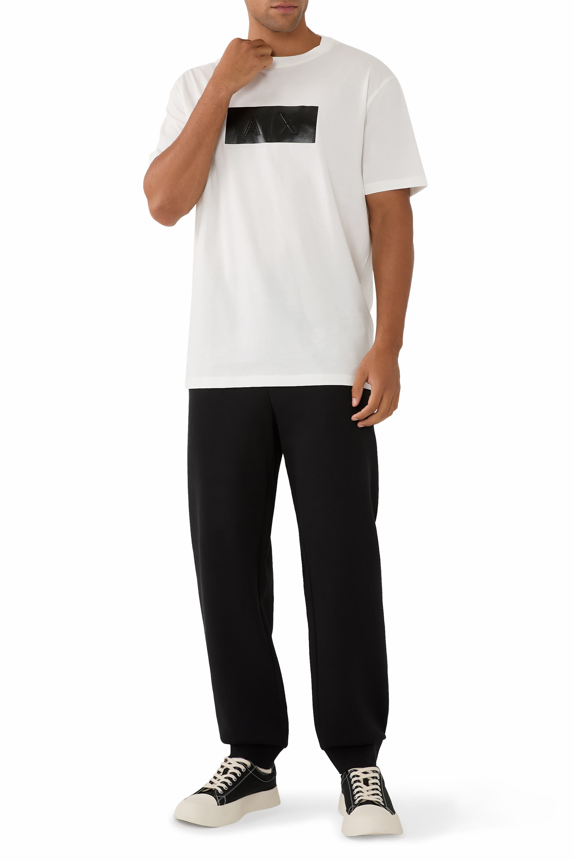 تيشيرت بنقشة شعار الماركة فينيل