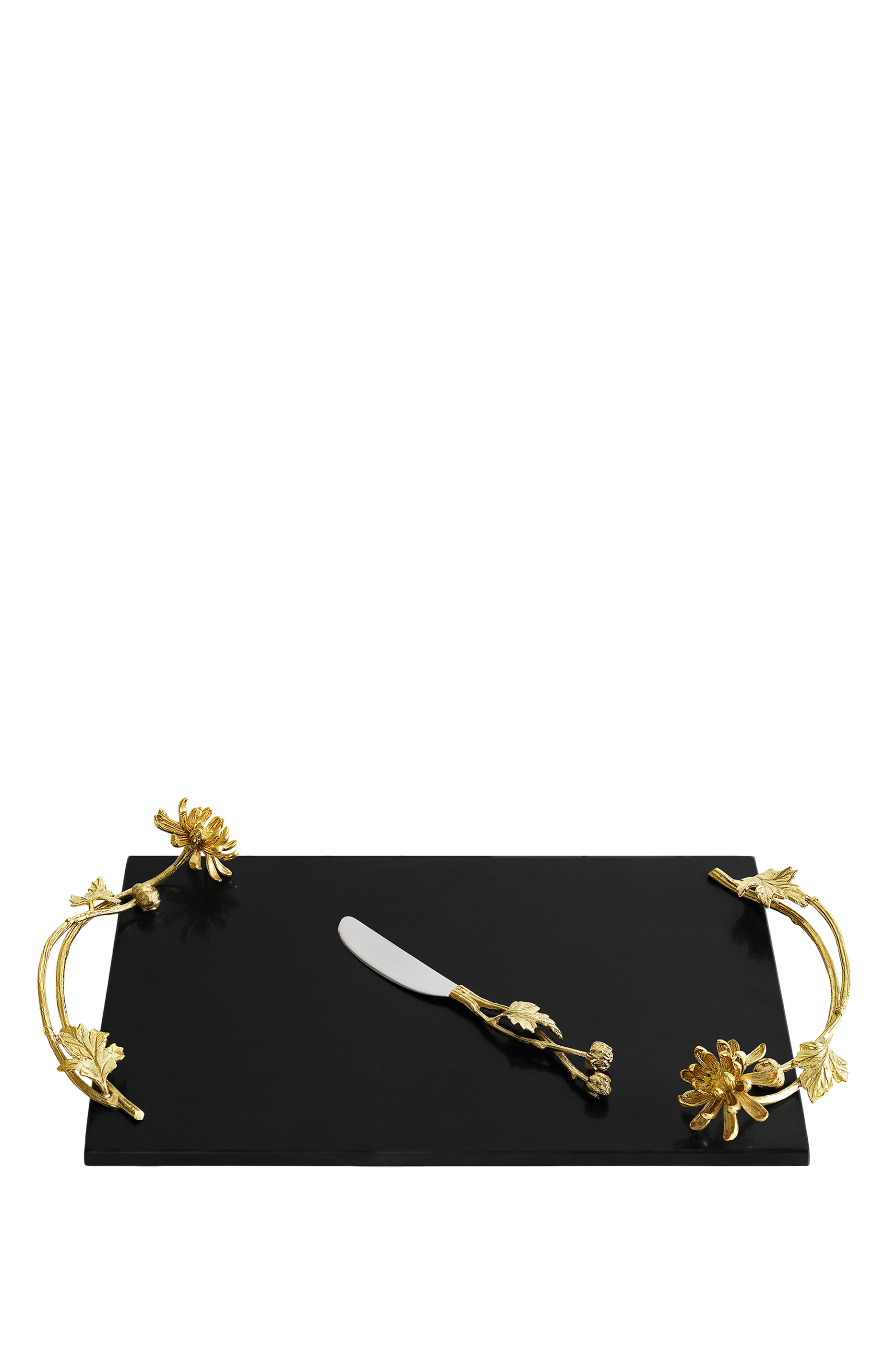 Dahlia Cheese Board with Knife