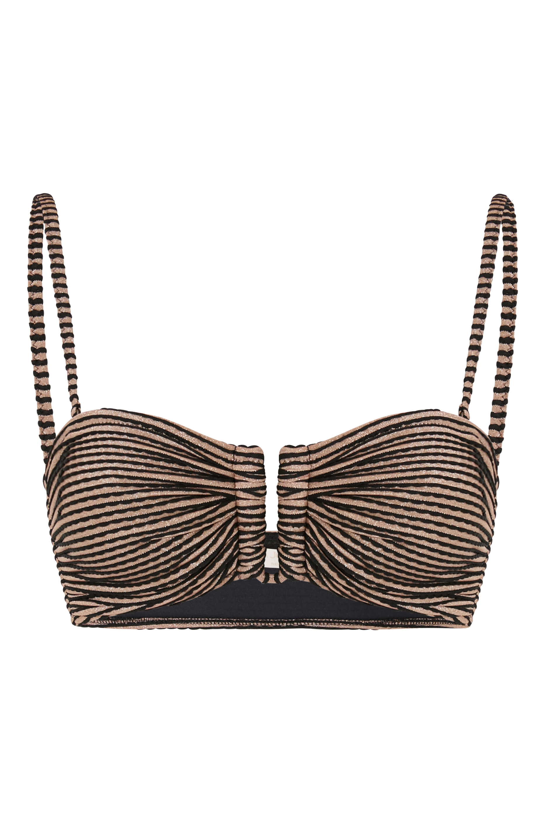 قطعة بيكيني علوية سانتوريني بحواف صدفية