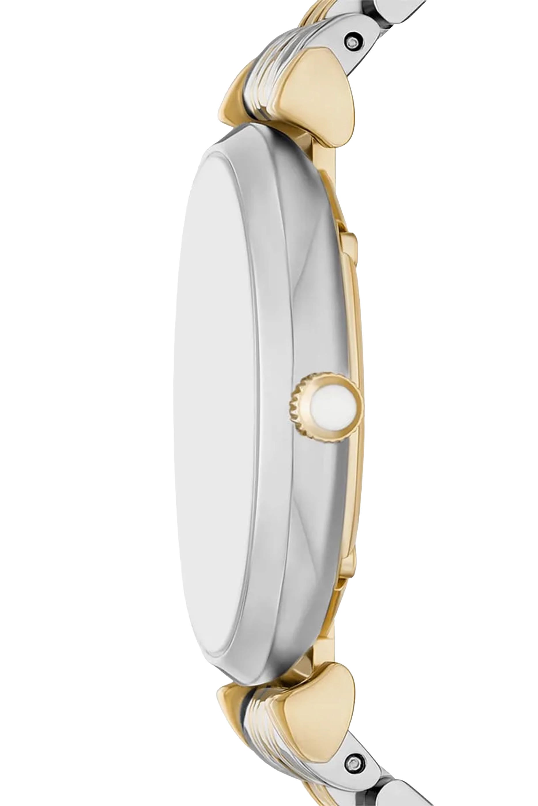 ساعة ثنائية العقارب بلونين ستانلس ستيل