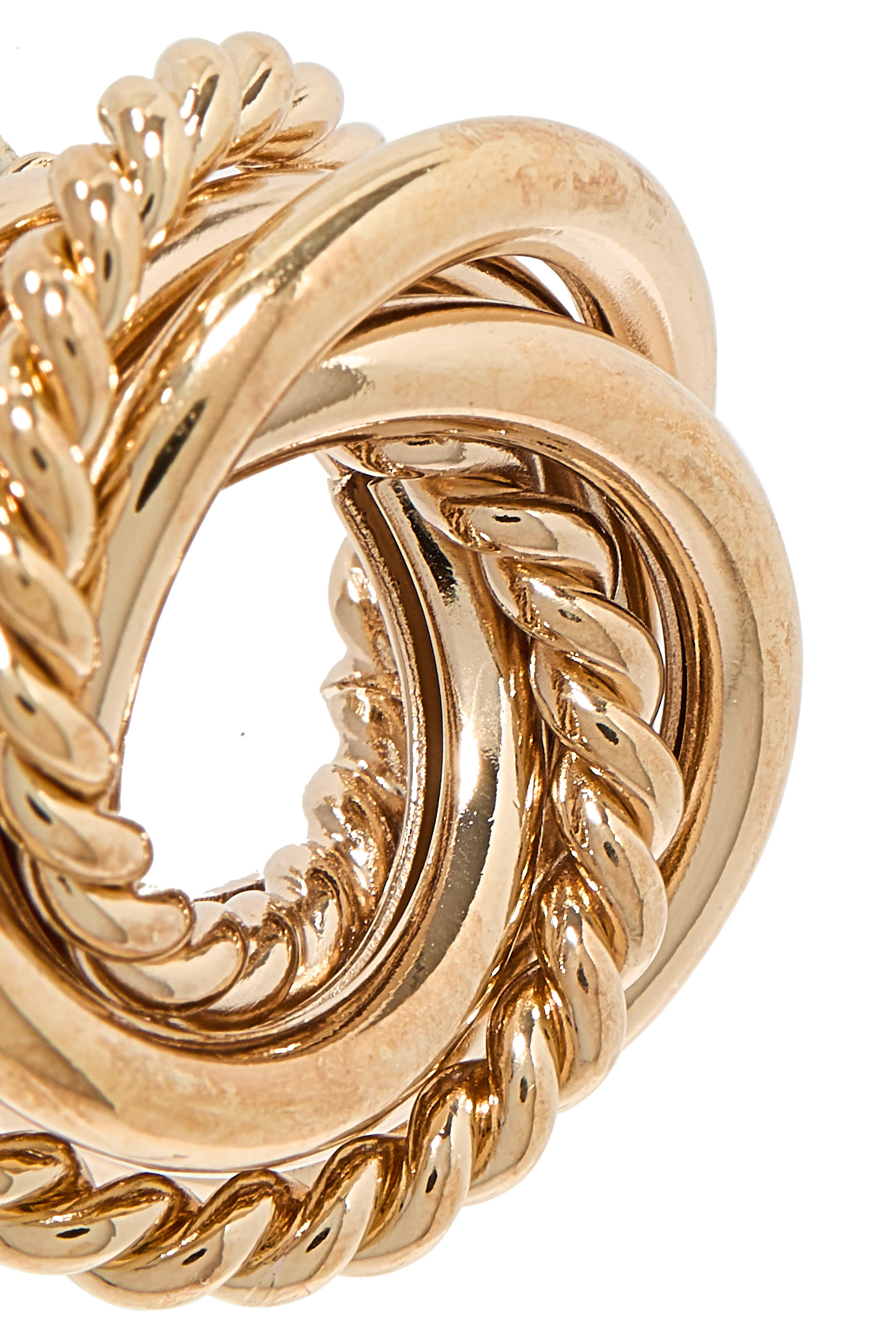 أقراط أتيكا نحاس مطلي بالذهب