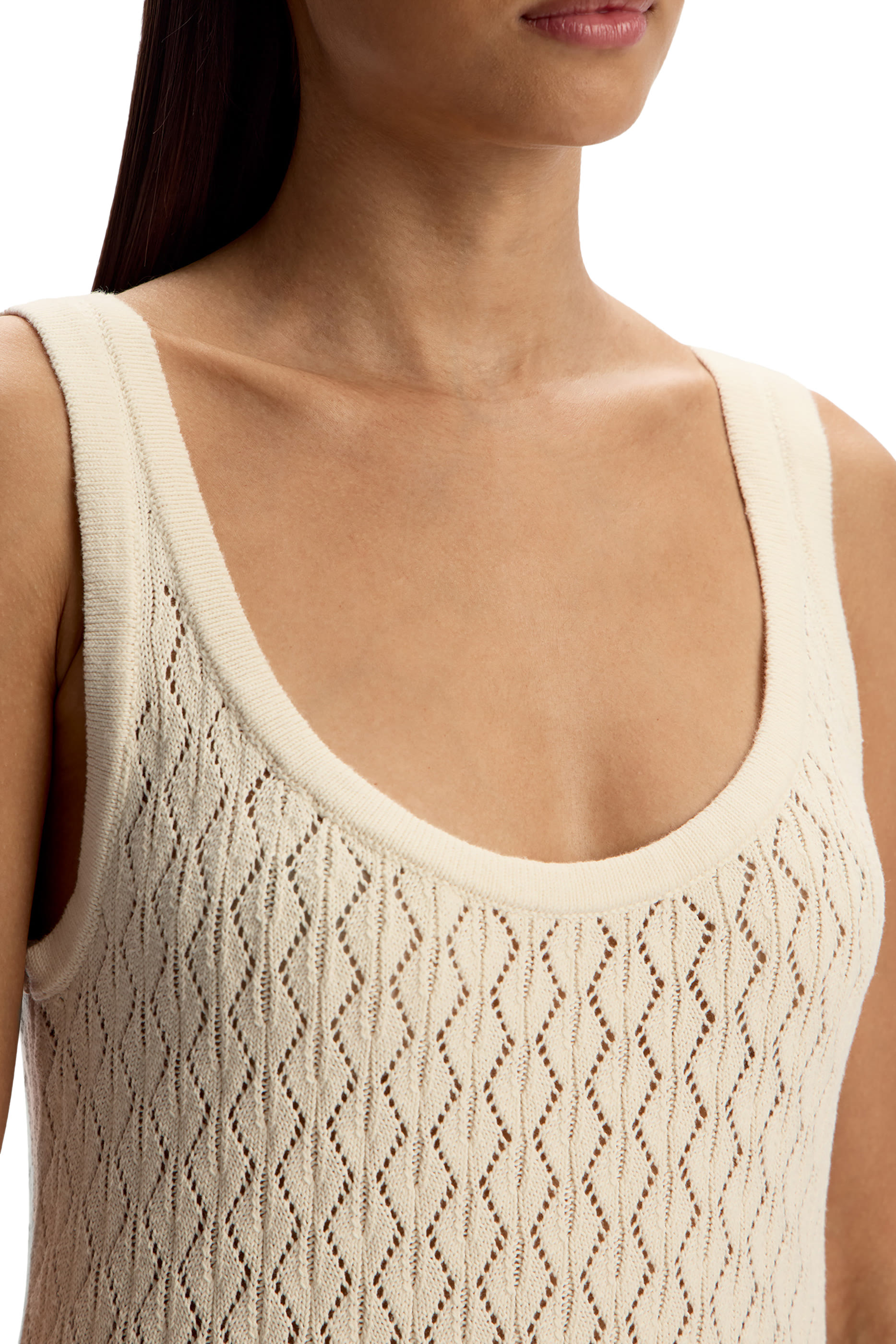 فستان طويل منسوج قطن