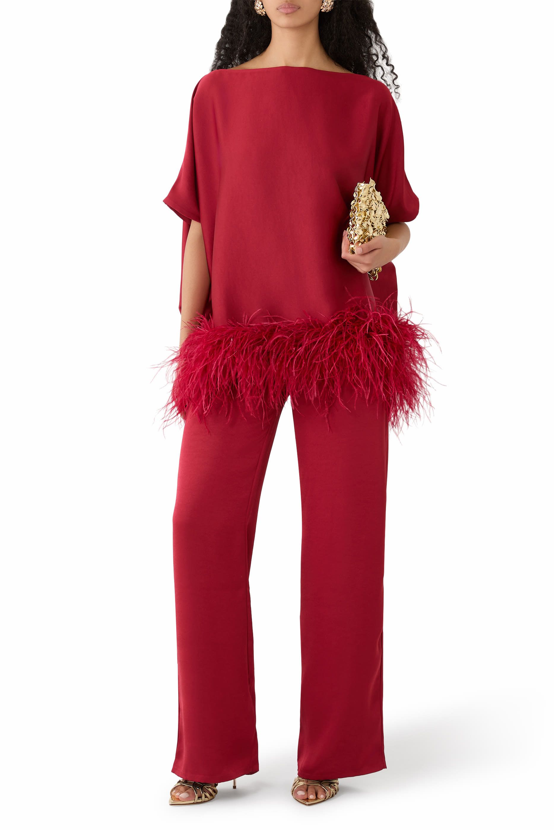 بلوزة مزينة بريش فيسكوز