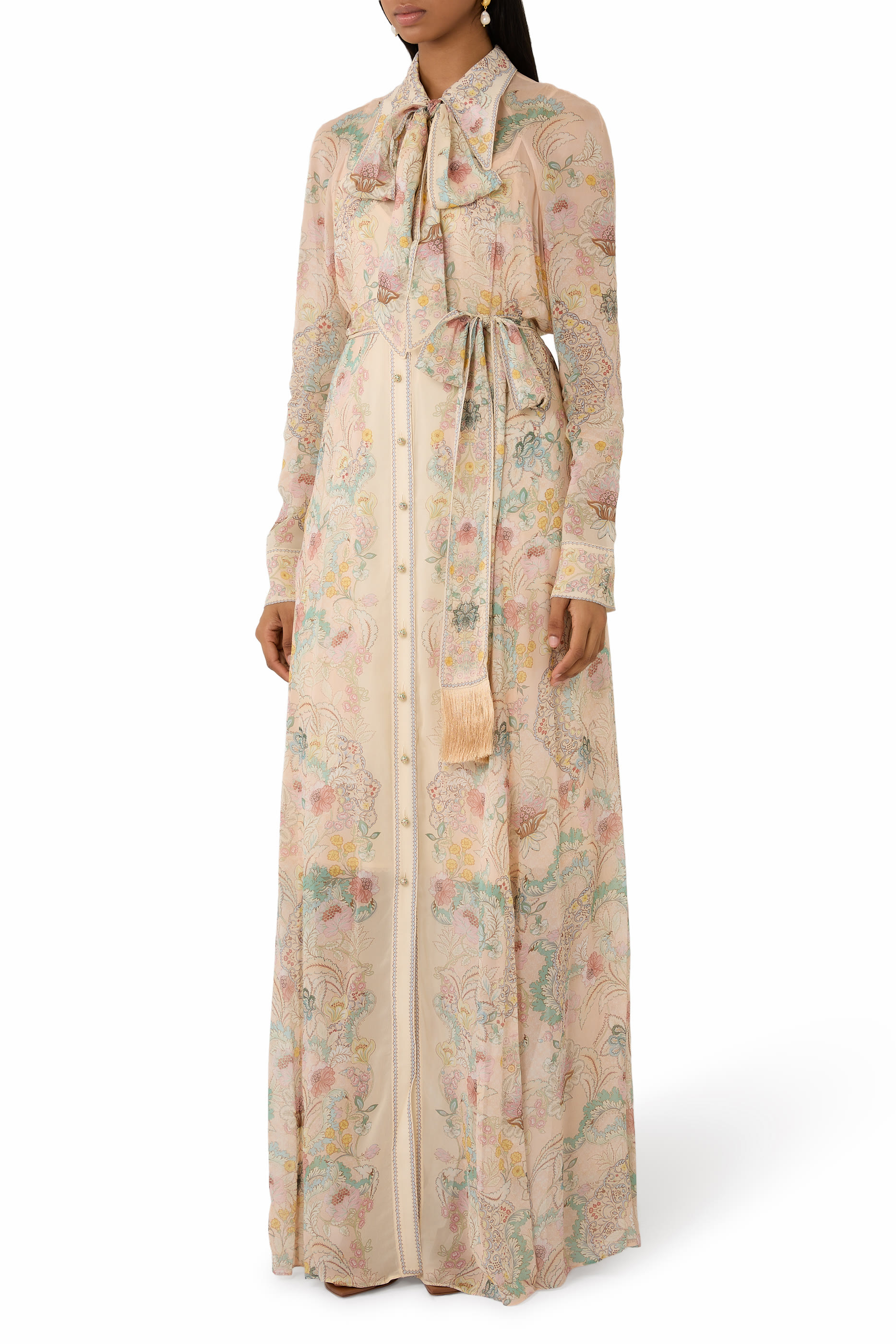 فستان ريبيليون بتصميم قميص مزين بربطة بوسيباو