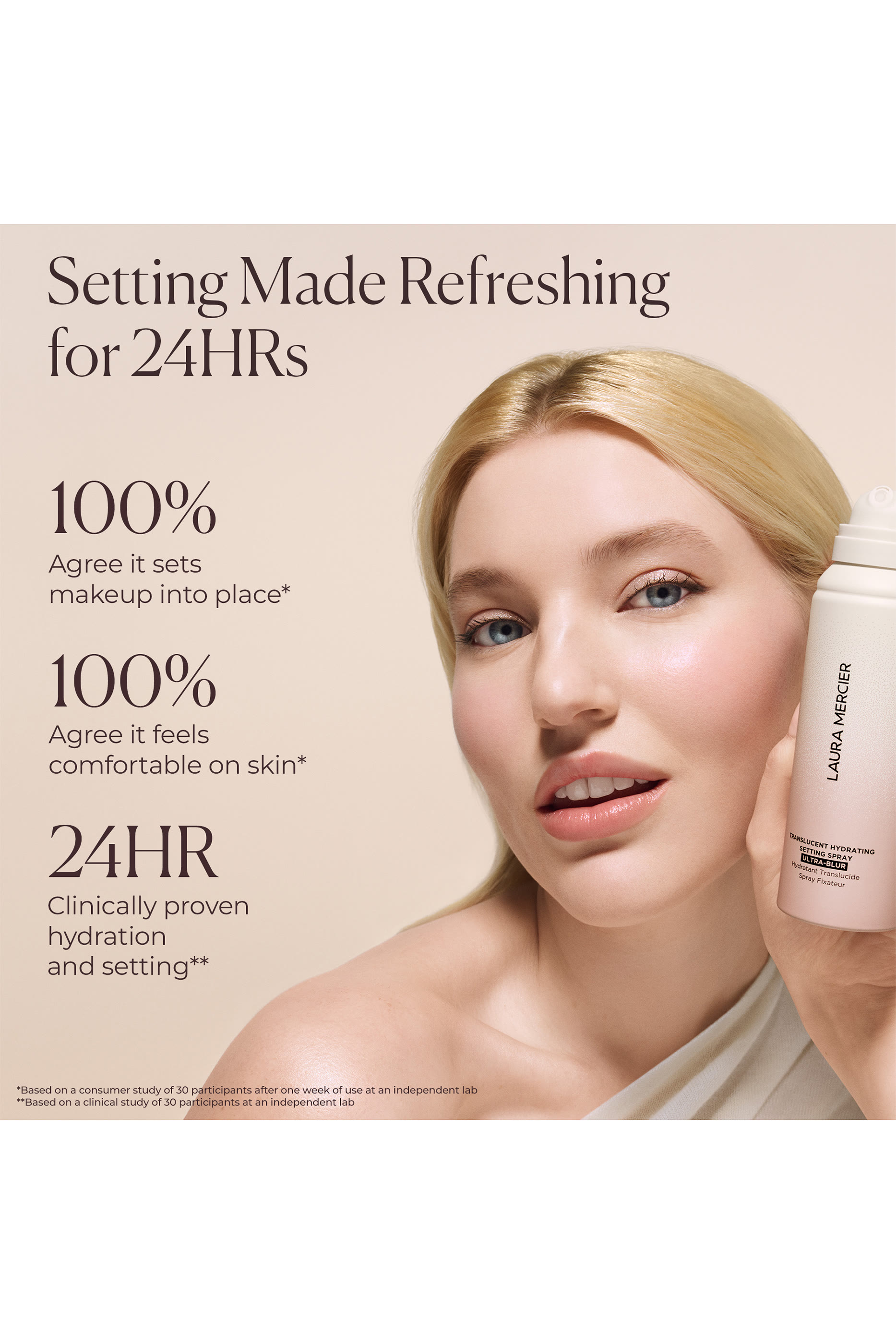 بخاخ الترا بلور مثبت مكياج مرطب شفاف 