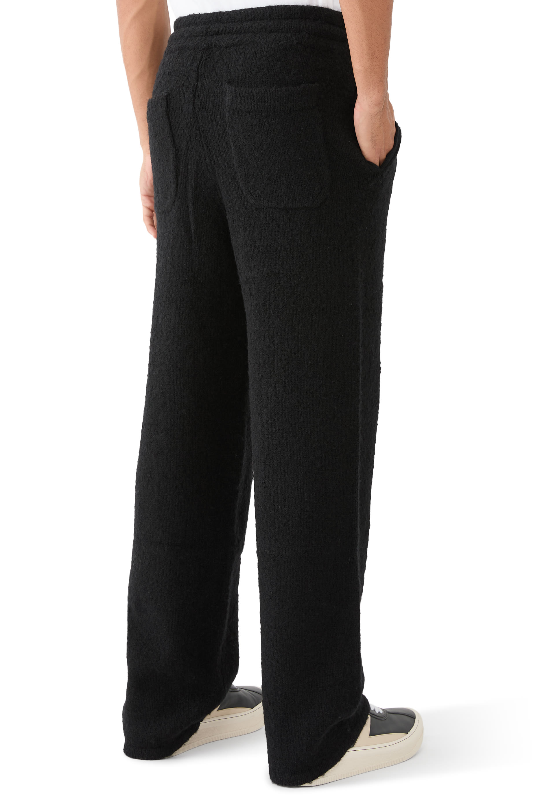 بنطال منسوج بشعار الماركة