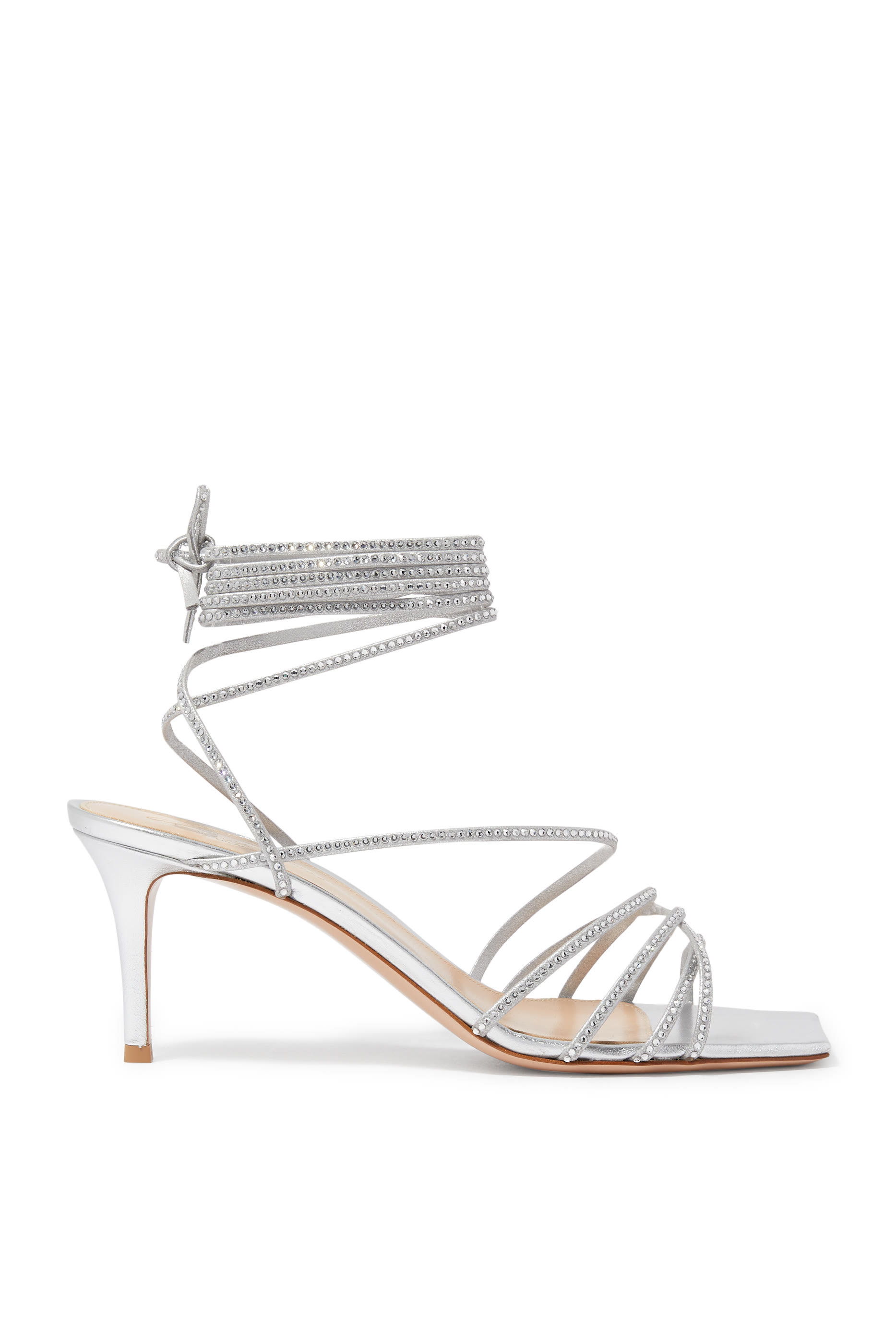 صندل 70 بسير مرصع بالكريستال جلد