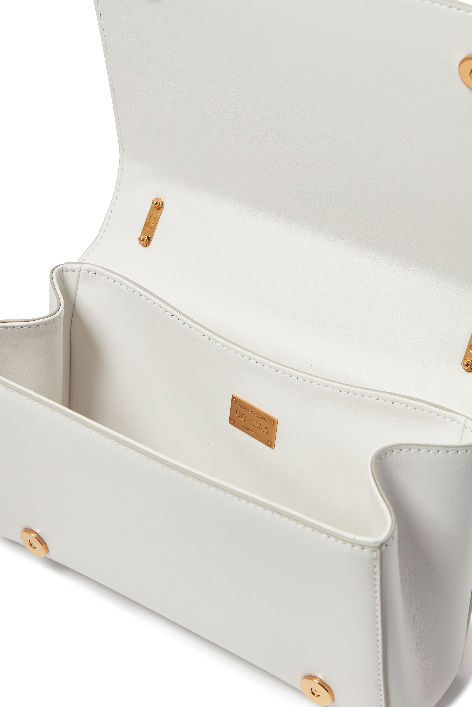 حقيبة كتف جيرلز بشعار الماركة جلد نابا