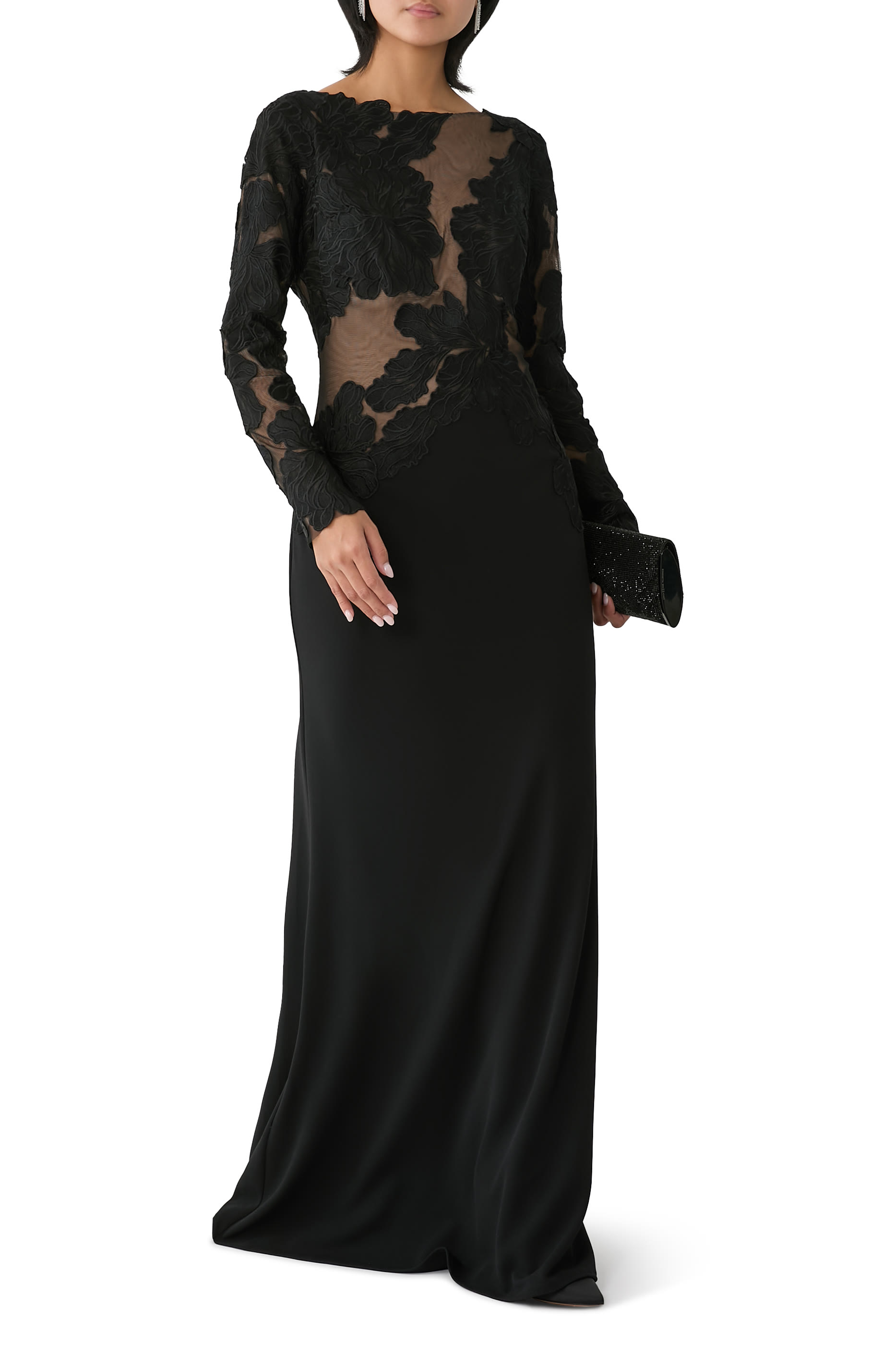 فستان كازيل بصدرية إيلوجن مطرزة